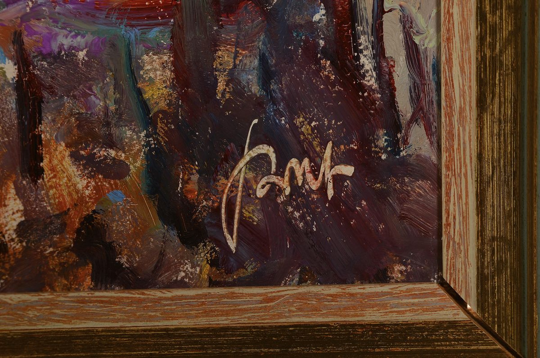 Detail a: Karl Graf, 1902 Speyer - 1986, "Die ganze Gräfliche Familie", rückseitig bet. und bez. "Am 5 März 1966 (Zur Zeit der Mandelblüte ...