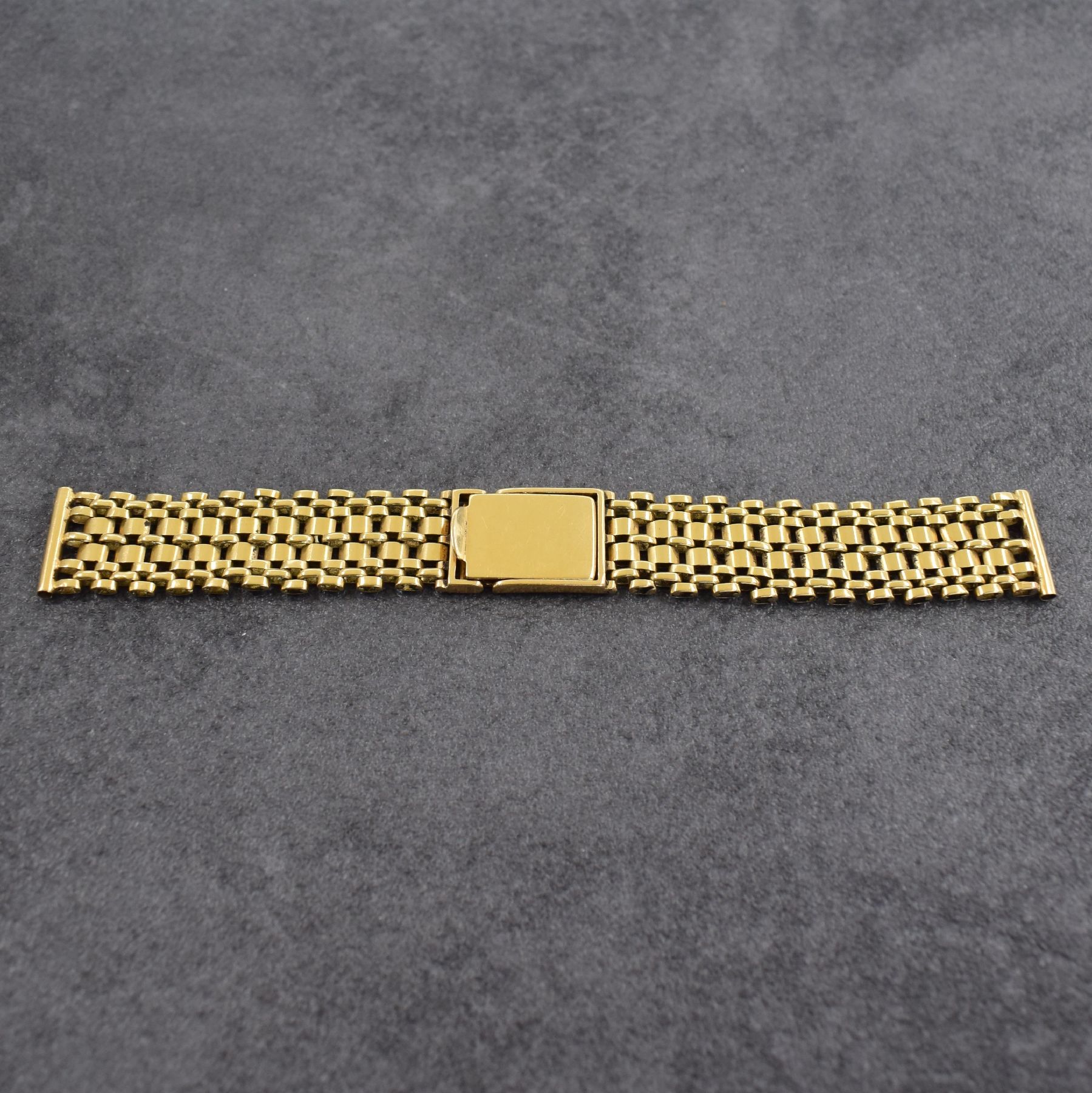 Goldband für Armbanduhr in GG 750/000, um 1960, Bandanstöße ca. 18,5 mm, L. ca. 15,2 cm, Nutzsp., Gew. ca. 36g