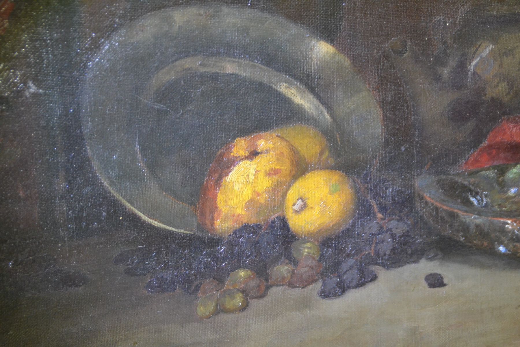 Detail c: Eugene Dekkert, 1865 Stettin - Garmisch 1956, lange Zeit tätig in Schottland, bekannt v.a. für seine Landschaften: seltenes Stillleben nach ...