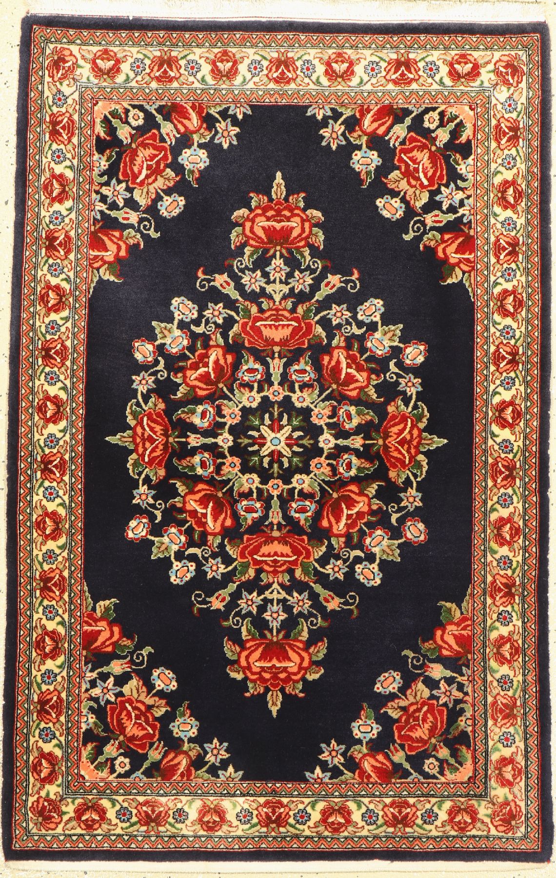 Ghom Kork, Persien, ca. 50 Jahre, Korkwolle, ca. 125 x 80 cm, guter Zustand