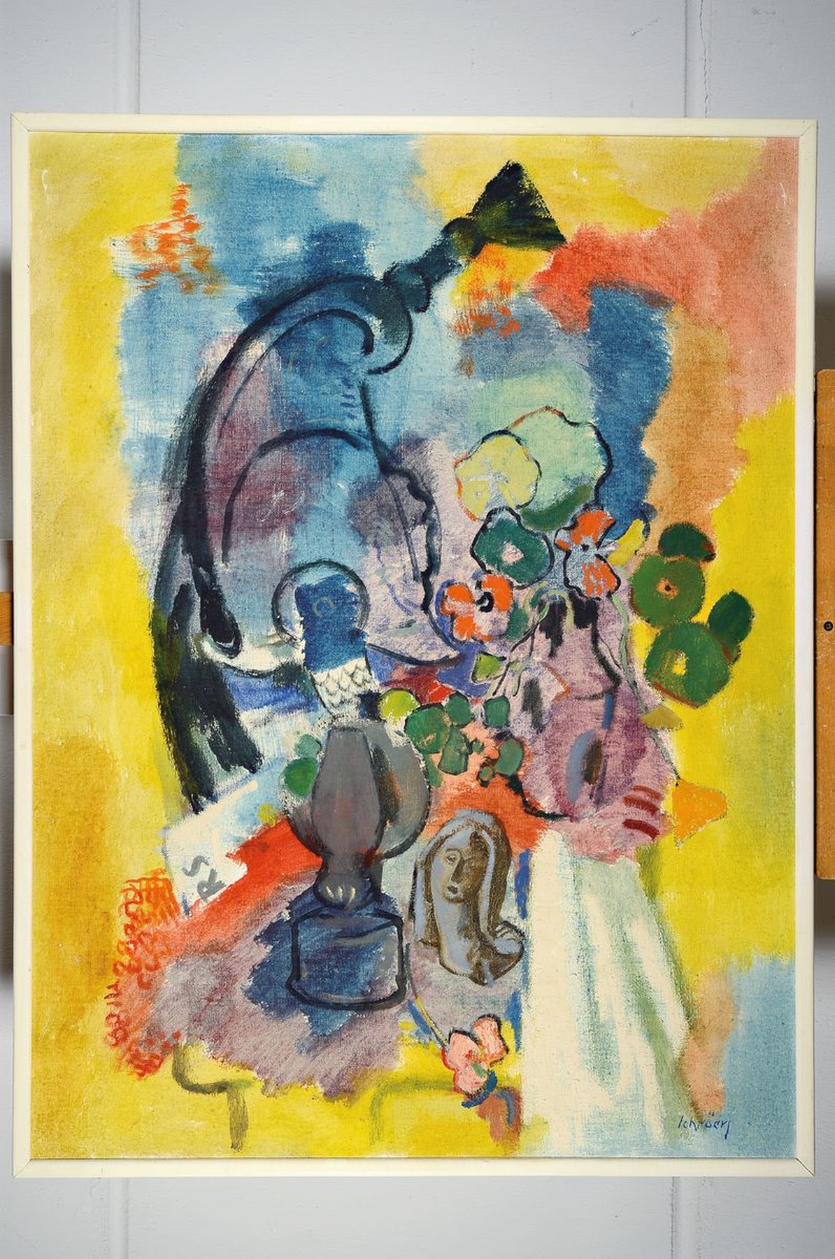 Detail k: Hans Schroers, 1903-1967, Mehr Licht, Öl/Lwd, rechts unten signiert, ca. 100x75cm
