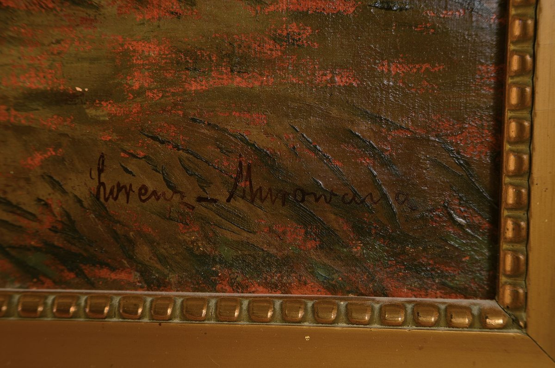 Detail a: Ernst Lorenz-Murowana, 1872 Murowana-1950 Berlin, Vollmond über Fischern und Hütte am Strand, Öl/Lwd, rechts unten signiert, ca. 70x100cm, R. ca. ...