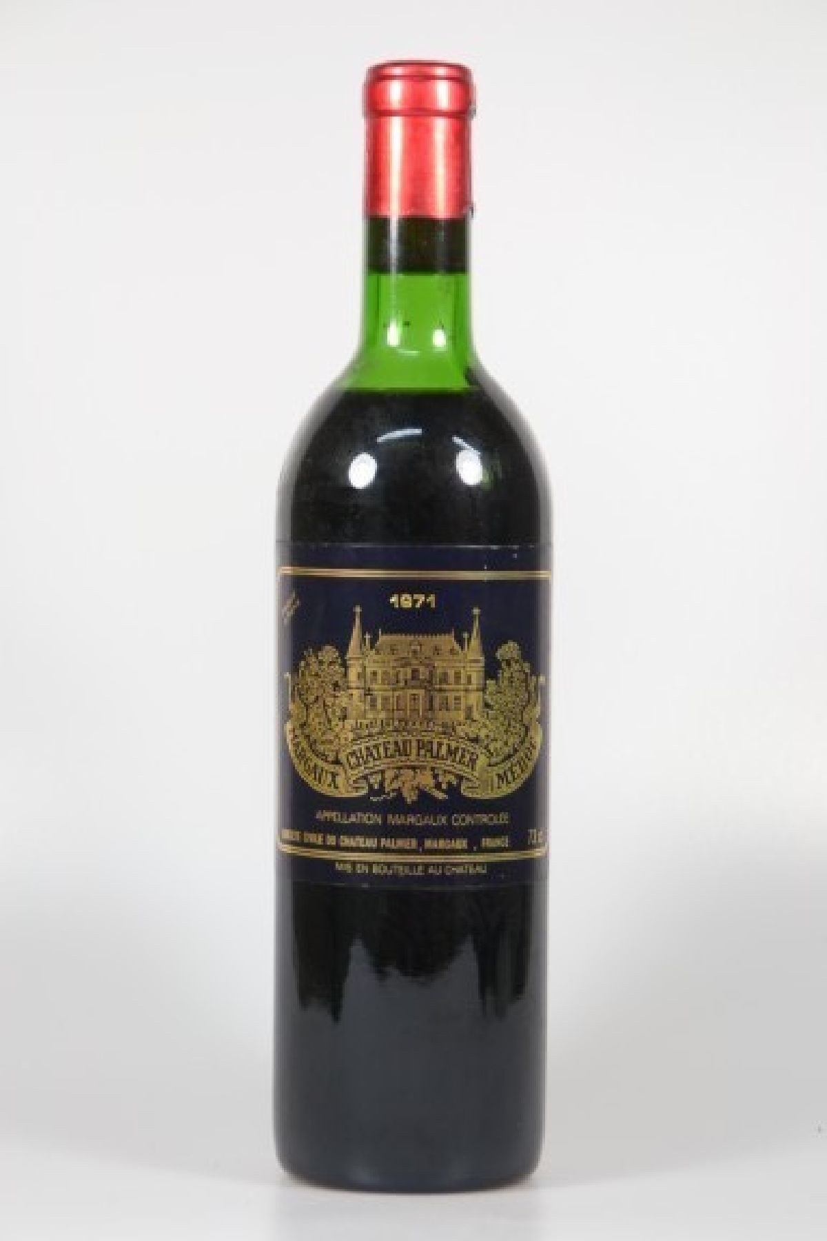 1 Flasche Chateau Palmer 1971, Margaux, ca. 75cl, Füllstand mid shoulder, unverkostet
