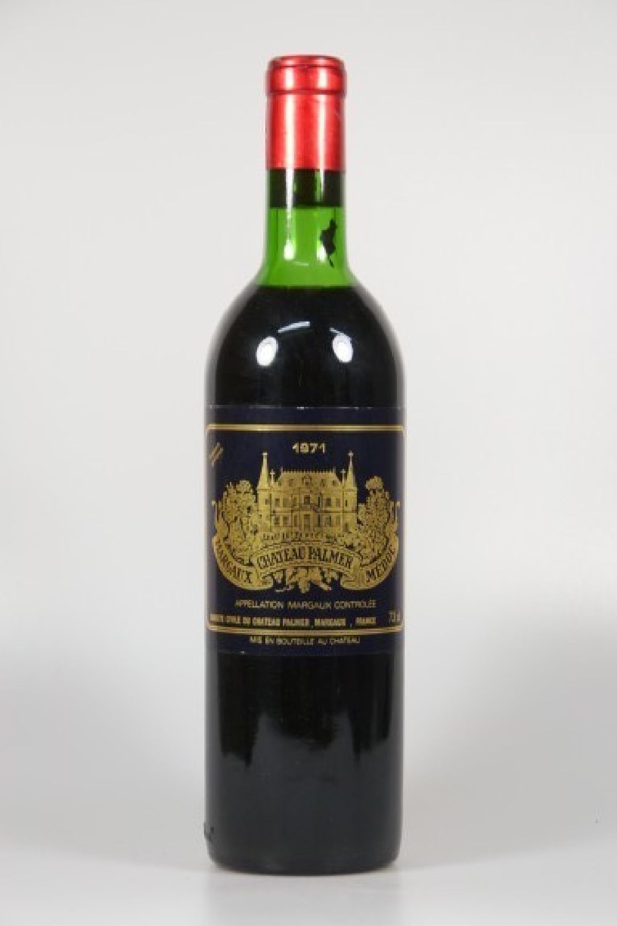1 Flasche Chateau Palmer 1971, Margaux, ca. 75cl, Füllstand mid shoulder, unverkostet