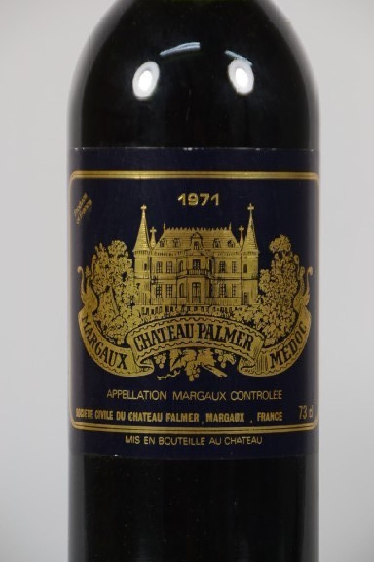 Detail a: 1 Flasche Chateau Palmer 1971, Margaux, ca. 75cl, Füllstand mid shoulder, unverkostet
