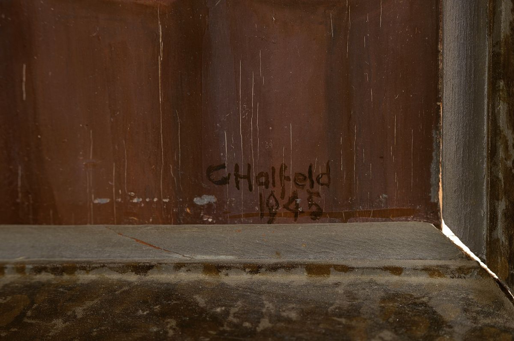 Detail a: Carlos Halfeld, 1883 Hamburg-1978 Hannover, Blumenstillleben, Öl/Holz, rechts unten signiert, krakeliert, ca. 57x44cm, R. ca. 67x 54cm