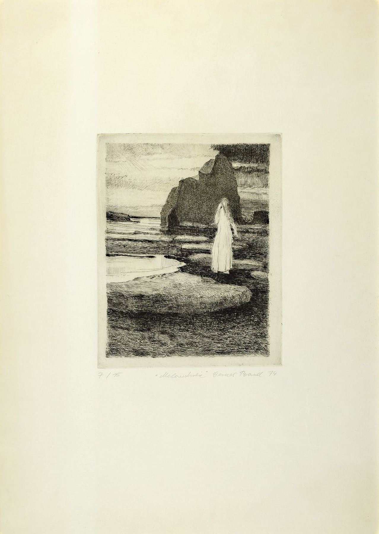 Werner Brand, 1933-2021, 2 Radierungen: 1x Solidarität, bez. e.a., signiert, betitelt und dat. 80, ca. 26x20cm, PP, u.Gl., R. ca. 50x41cm, 1x ...