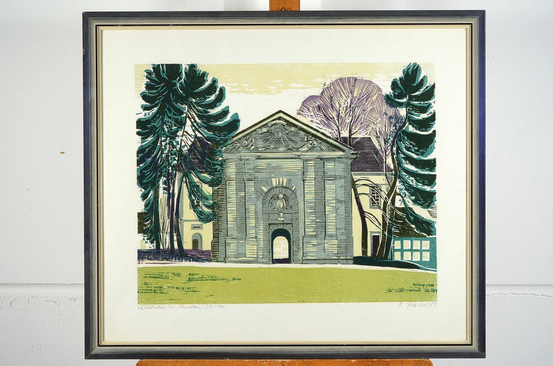 Detail p: Heinz Friedrich, 1924 Schwetzingen-2018, 2 Farbholzschnitte, 1x Amrum/Abendstimmung, signiert, dat. 89, betitelt, ca. 32x47cm, u.Gl., R. ca. 50x60cm, ...