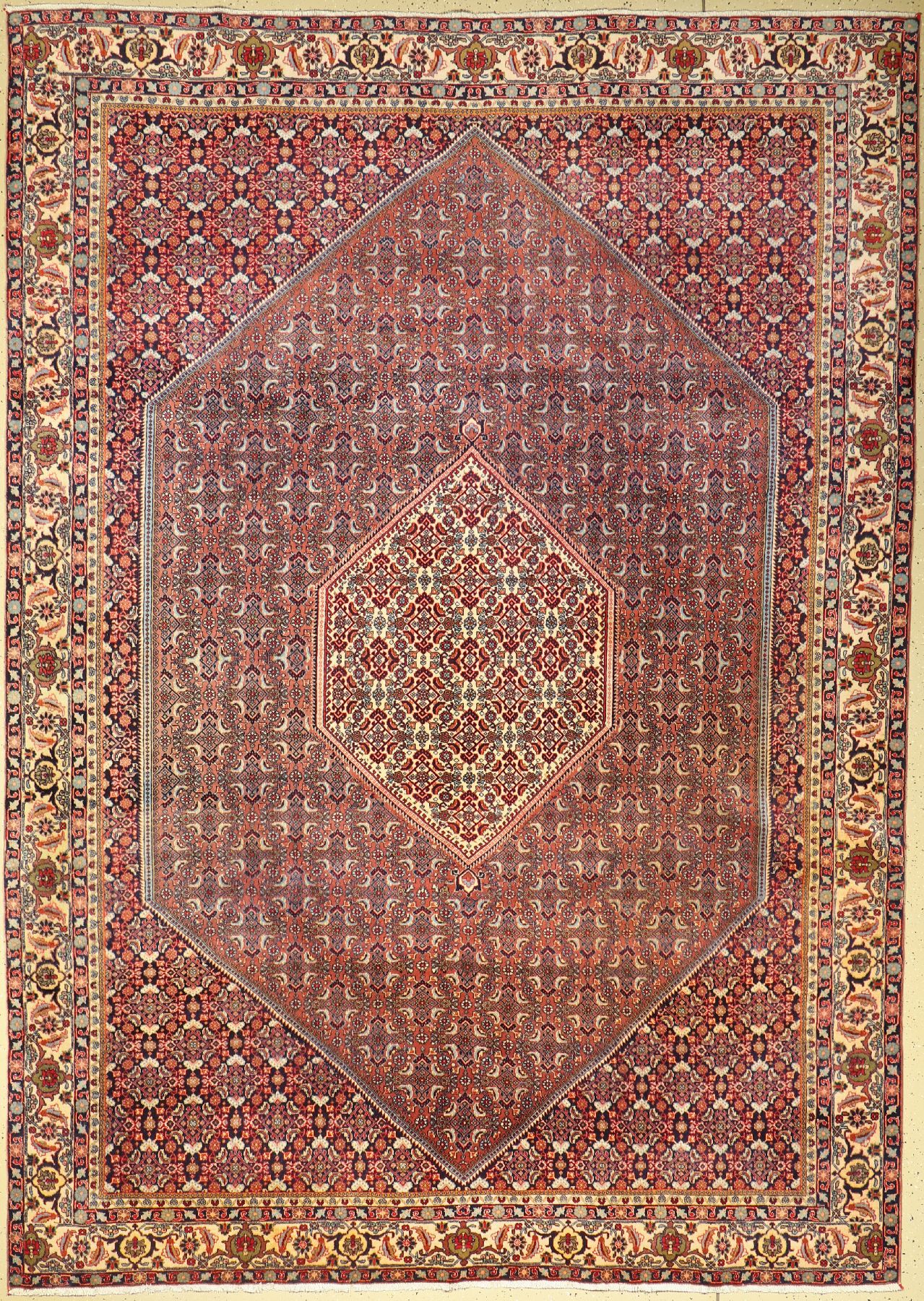 Bidjar fein, Persien, ca. 50 Jahre, Korkwolle, ca. 333 x 236 cm, guter Zustand