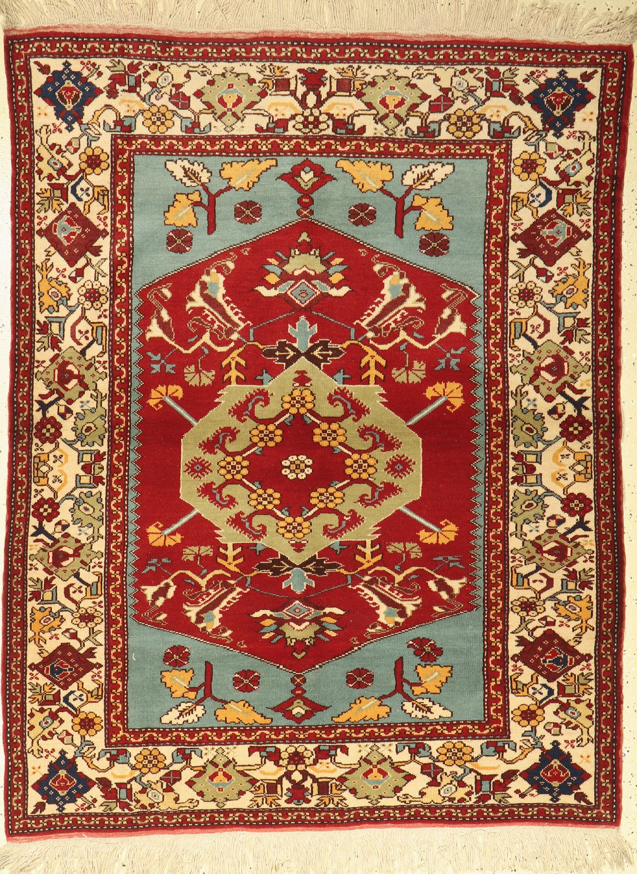 Konya alt, Türkei, um 1960, Wolle auf Wolle, ca. 166 x 133 cm, guter Zustand