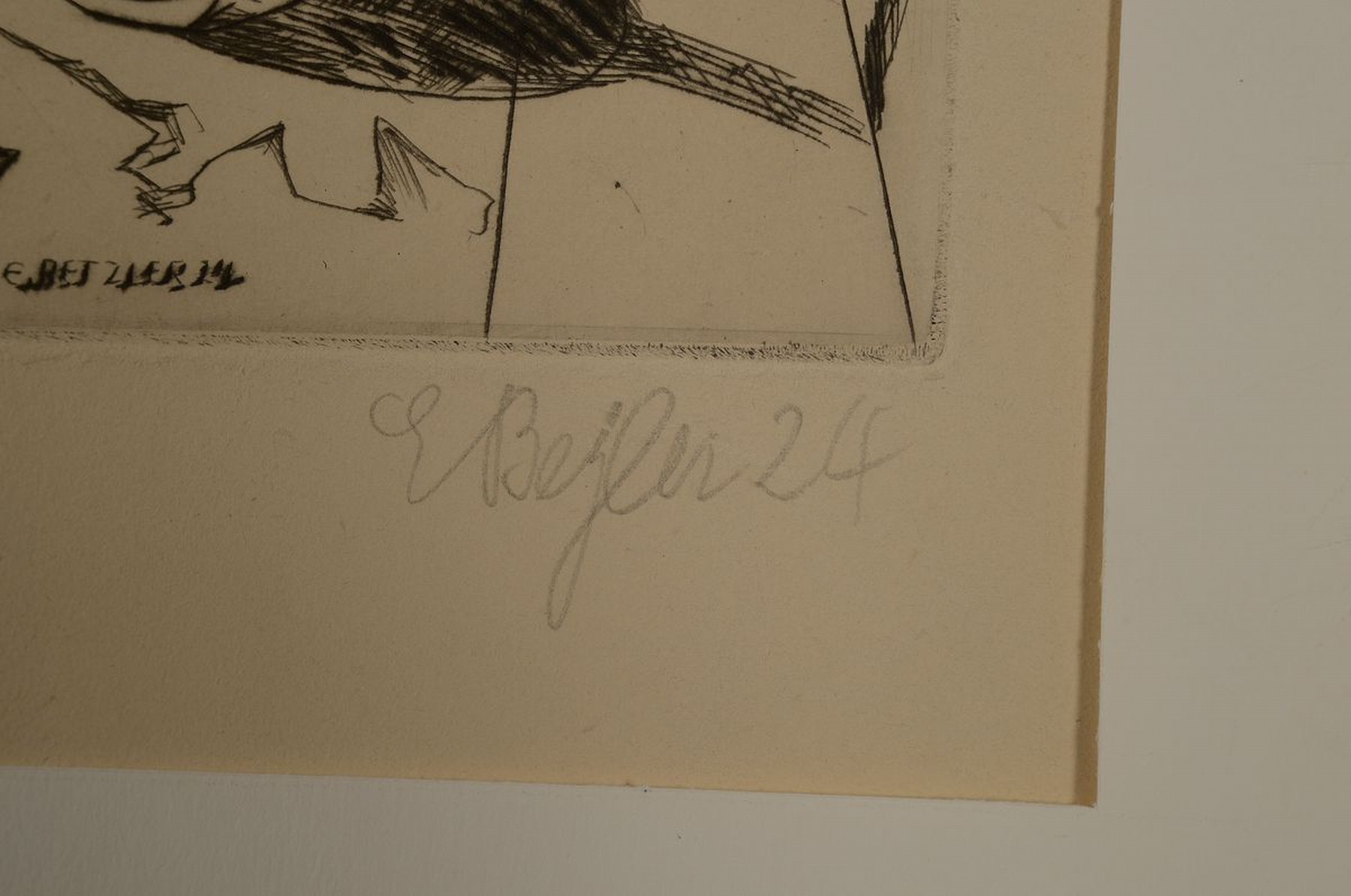 Detail a: Emil Betzler, 1892 Kamen/Westfalen- 1974 Frankfurt am Main, Studium an der Kunstakademie in Düsseldorf, hier: Zirkusszenemit reicher ...