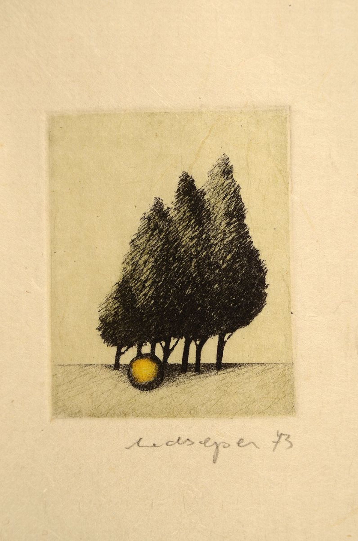 Detail b: Richard H. Hartmann, Manierismus in der Kunst, nummeriert 59/150, mit 7 Radierungen und 1 handkolorierte Lithographie u.a. von Uwe Bremer, Bruno ...