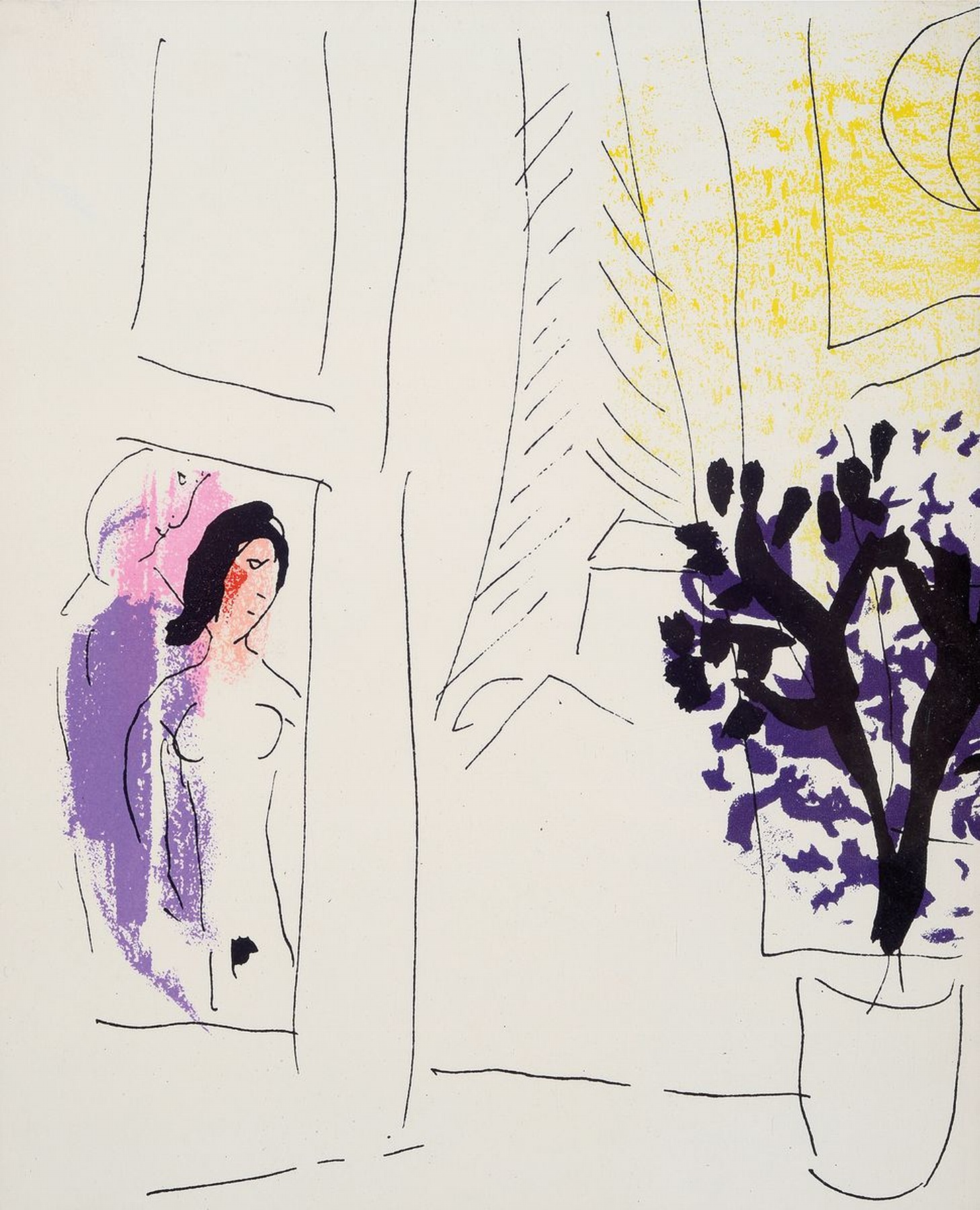Marc Chagall, 1887-1985, Dessins pour la bible, Verve No. 37-38, Paris 1960, Hardcover, mit 24 Original-Farblithographien von Marc Chagall, Erste ...