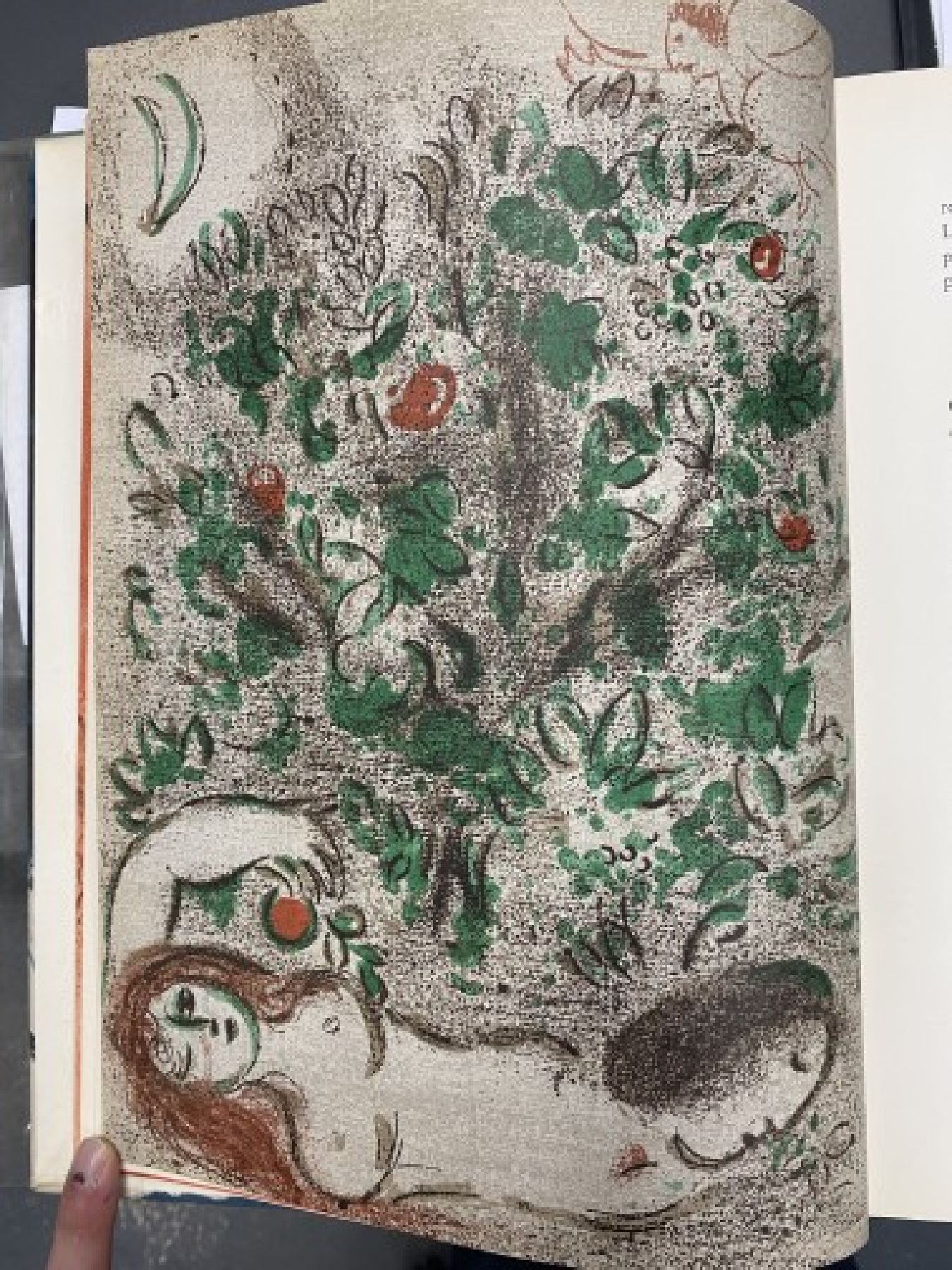 Detail c: Marc Chagall, 1887-1985, Dessins pour la bible, Verve No. 37-38, Paris 1960, Hardcover, mit 24 Original-Farblithographien von Marc Chagall, Erste ...