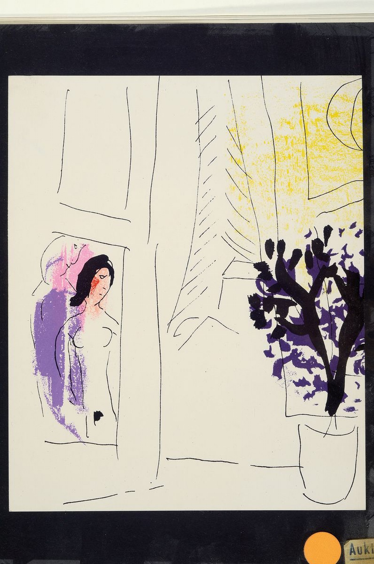 Detail k: Marc Chagall, 1887-1985, Dessins pour la bible, Verve No. 37-38, Paris 1960, Hardcover, mit 24 Original-Farblithographien von Marc Chagall, Erste ...
