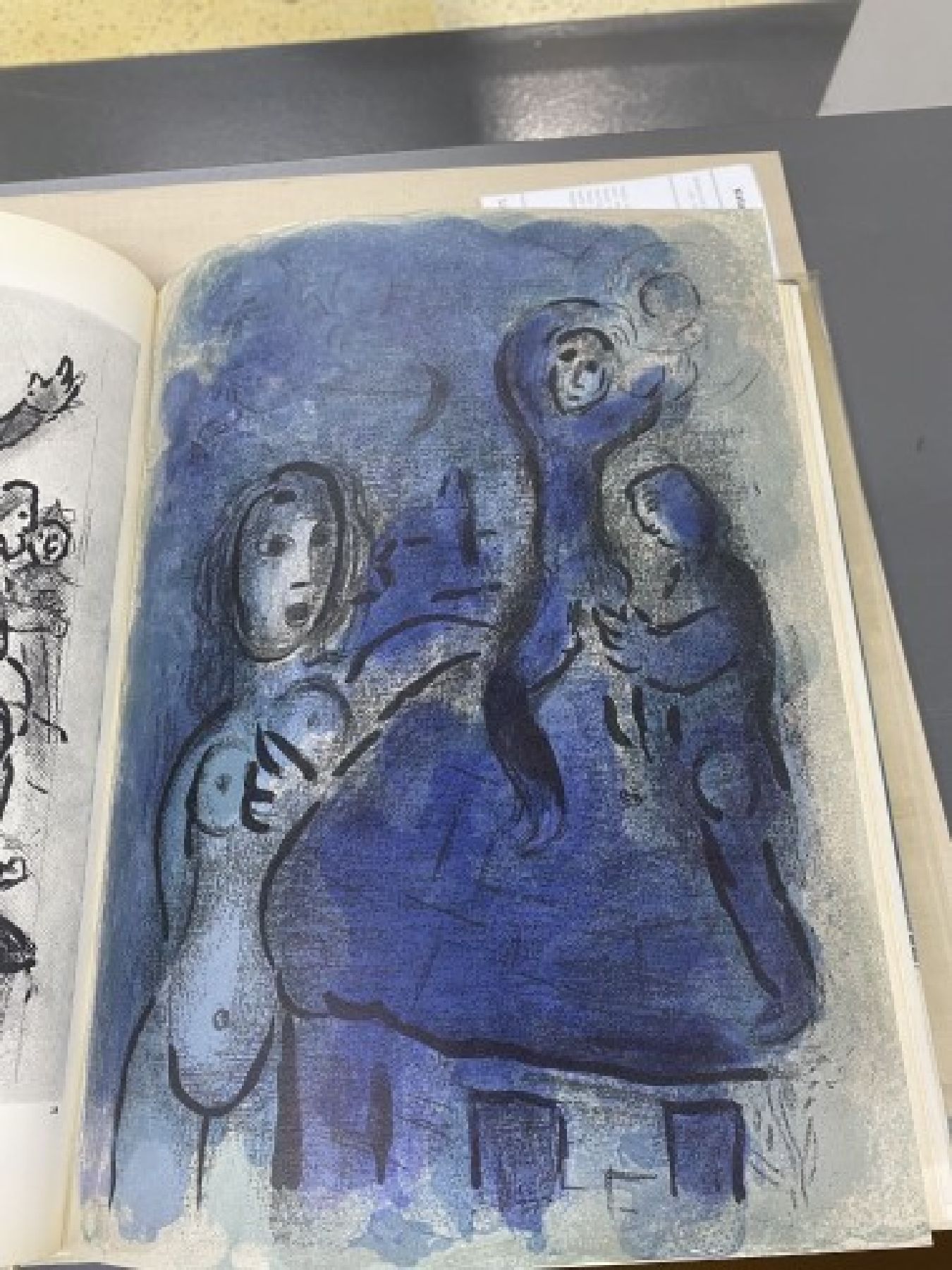 Detail m: Marc Chagall, 1887-1985, Dessins pour la bible, Verve No. 37-38, Paris 1960, Hardcover, mit 24 Original-Farblithographien von Marc Chagall, Erste ...