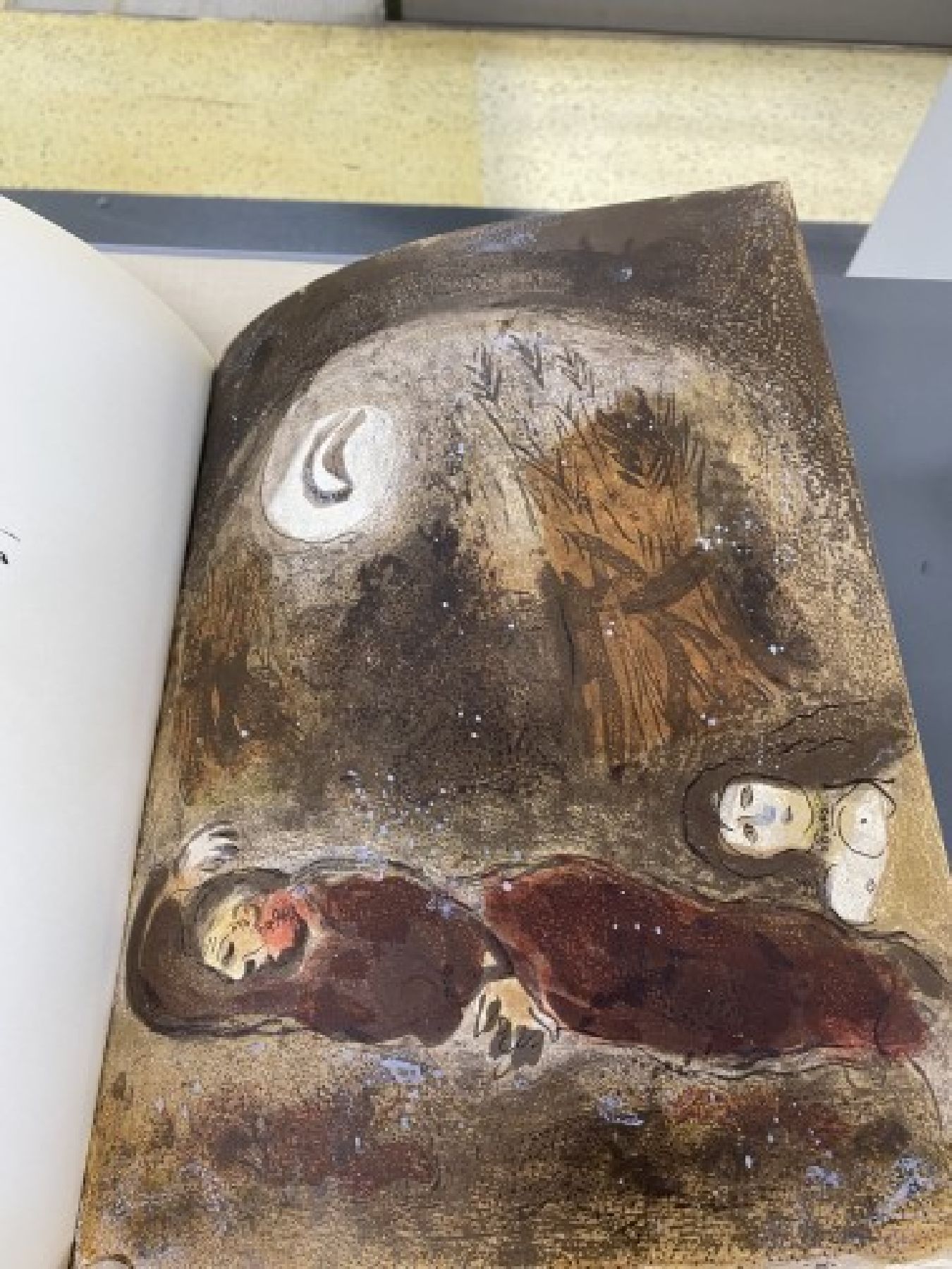 Detail q: Marc Chagall, 1887-1985, Dessins pour la bible, Verve No. 37-38, Paris 1960, Hardcover, mit 24 Original-Farblithographien von Marc Chagall, Erste ...