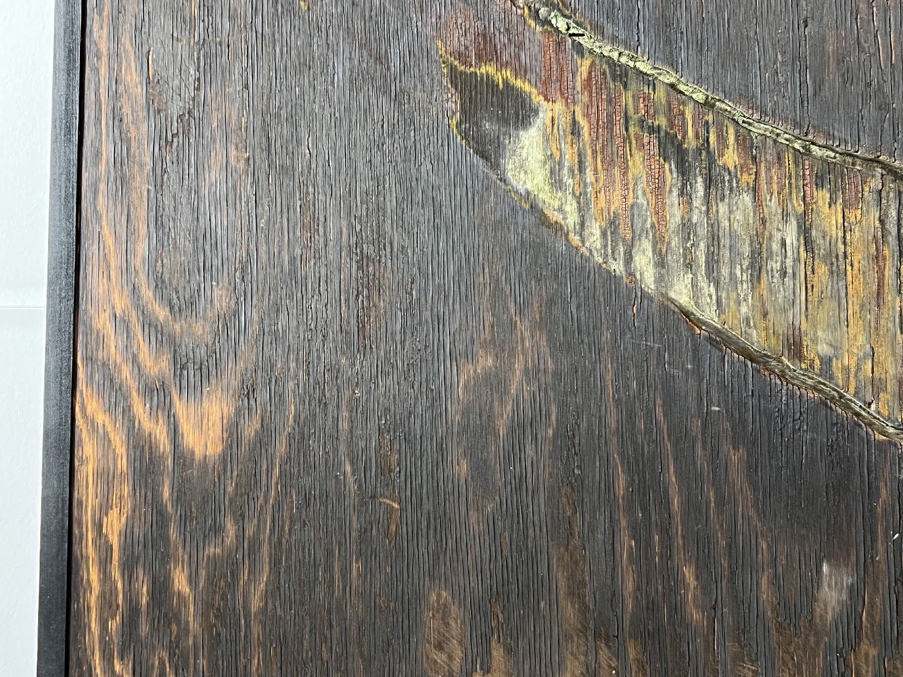 Detail c: Jorge Machold, 1940 Chemnitz-2015 Berlin, Ohne Titel, Collage aus Sperrholz, Holz und Metallplatten, rechts unten signiert und datiert 85, ca. ...