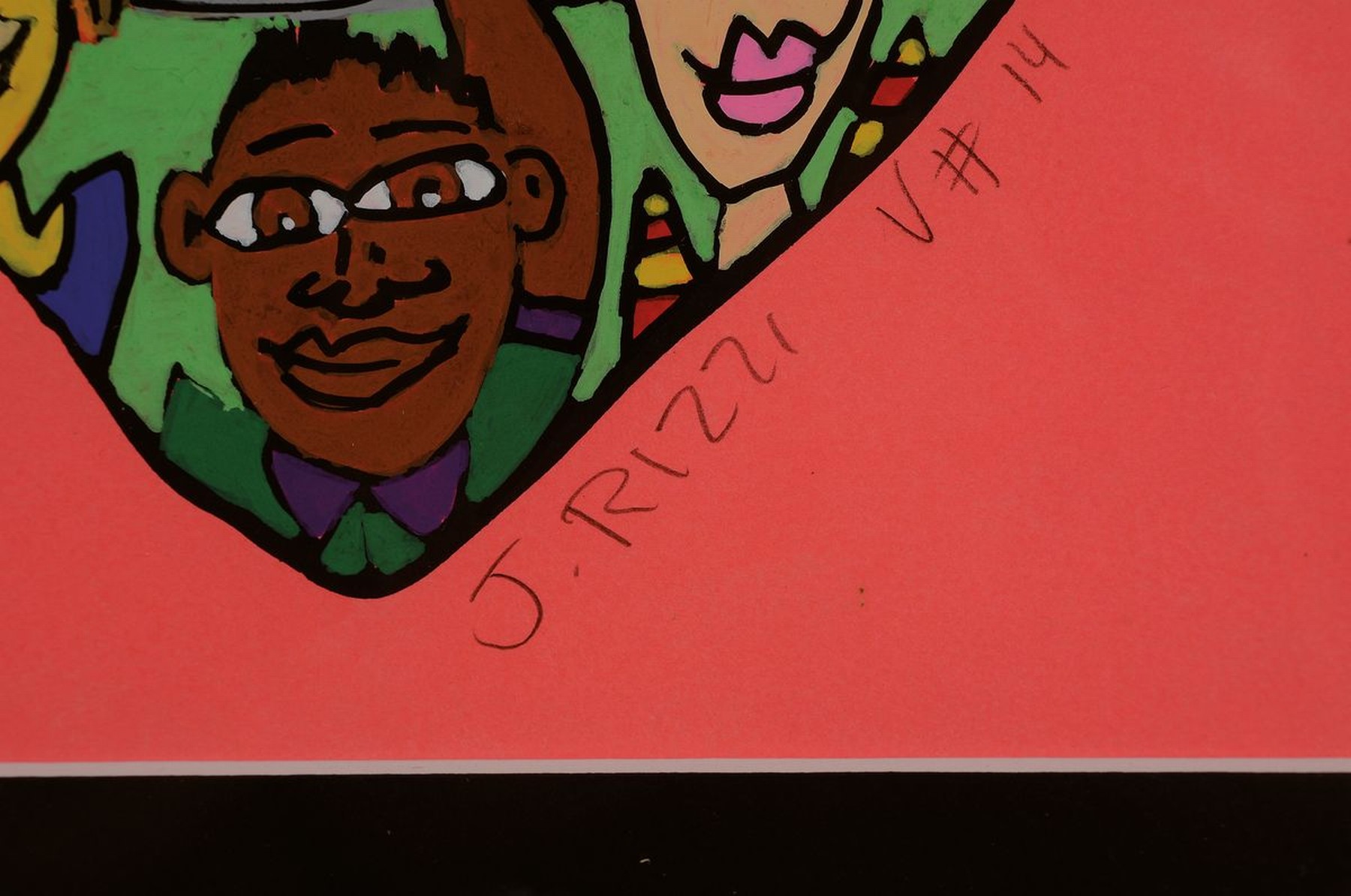 Detail a: James Rizzi, 1950-2011, "Put me in the big Apple", Unikat in Mischtechnik von 1993, handsign., num., unter Glas gerahmt, gesamt ca. 34x44 cm