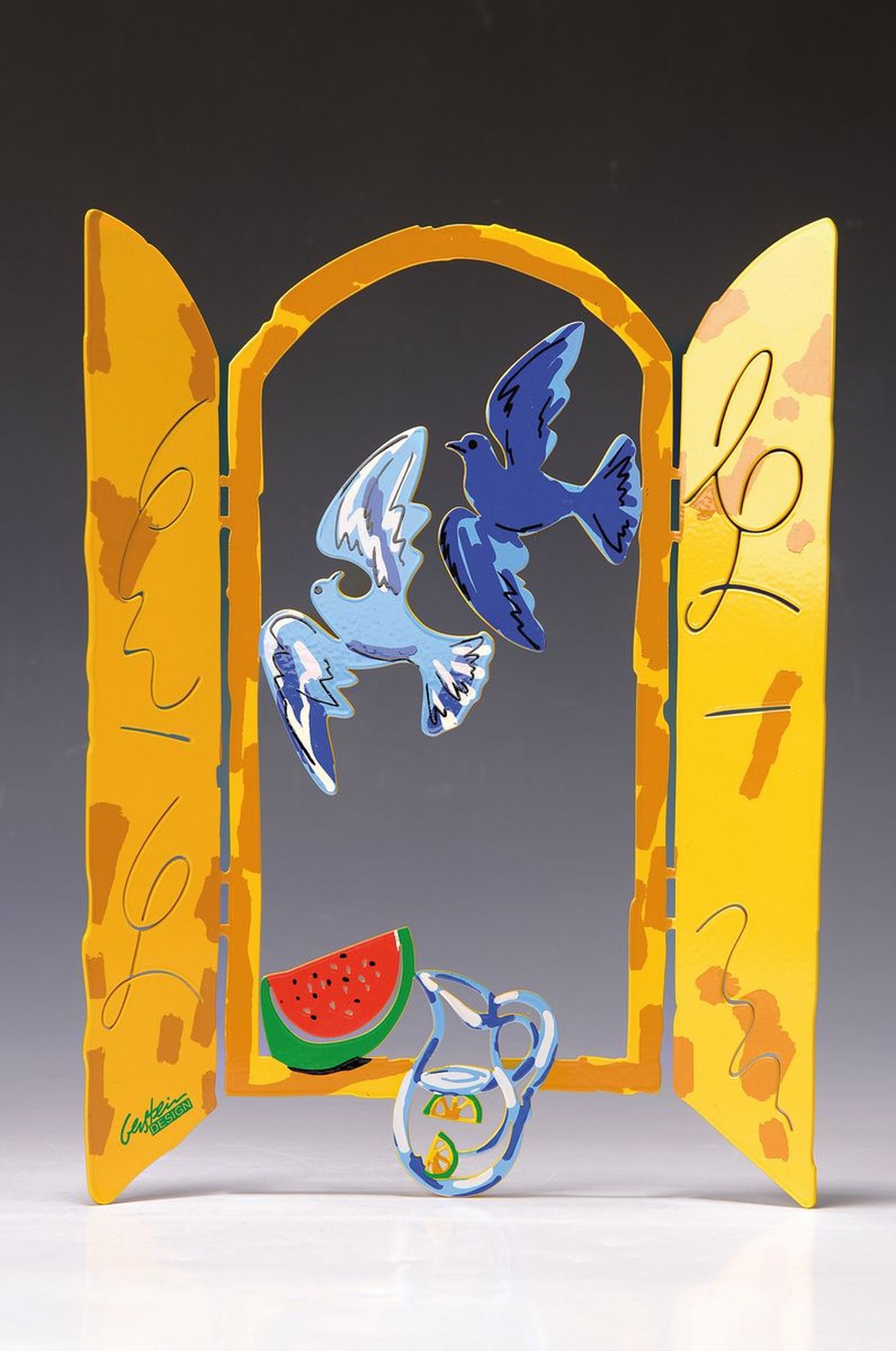 David Gerstein, geb. 1944 Jerusalem, Studium u.a. in Israel, Frankreich, England und USA, Hier: Skulptur "Israeli Summer", aus dem Jahr ...