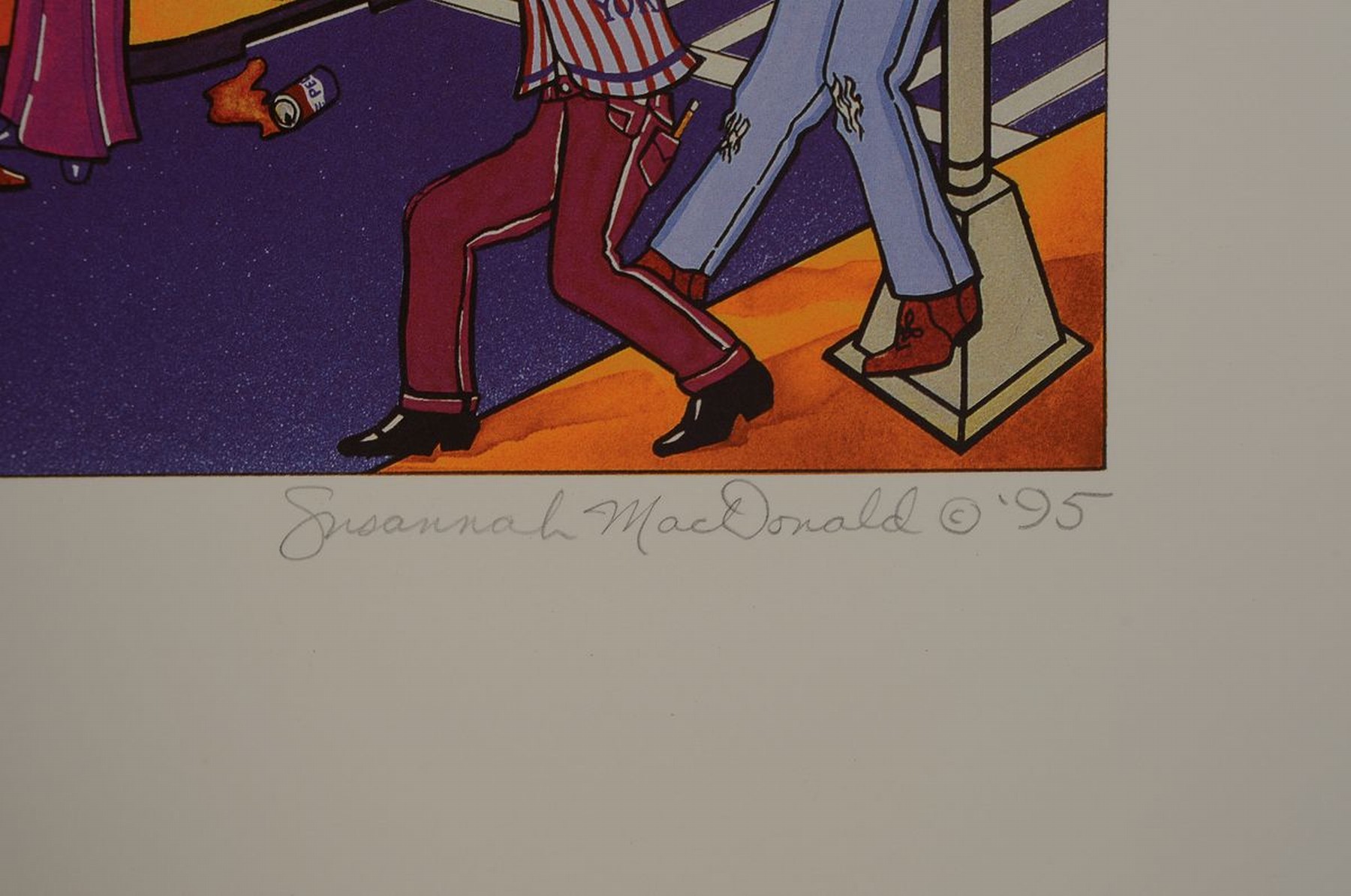 Detail c: Susannah Macdonald, geb. 1954 , "Radio City Music Hall", 3D-Konstruktion von 1995,handsign., gesamt ca. 49,5x37 cm