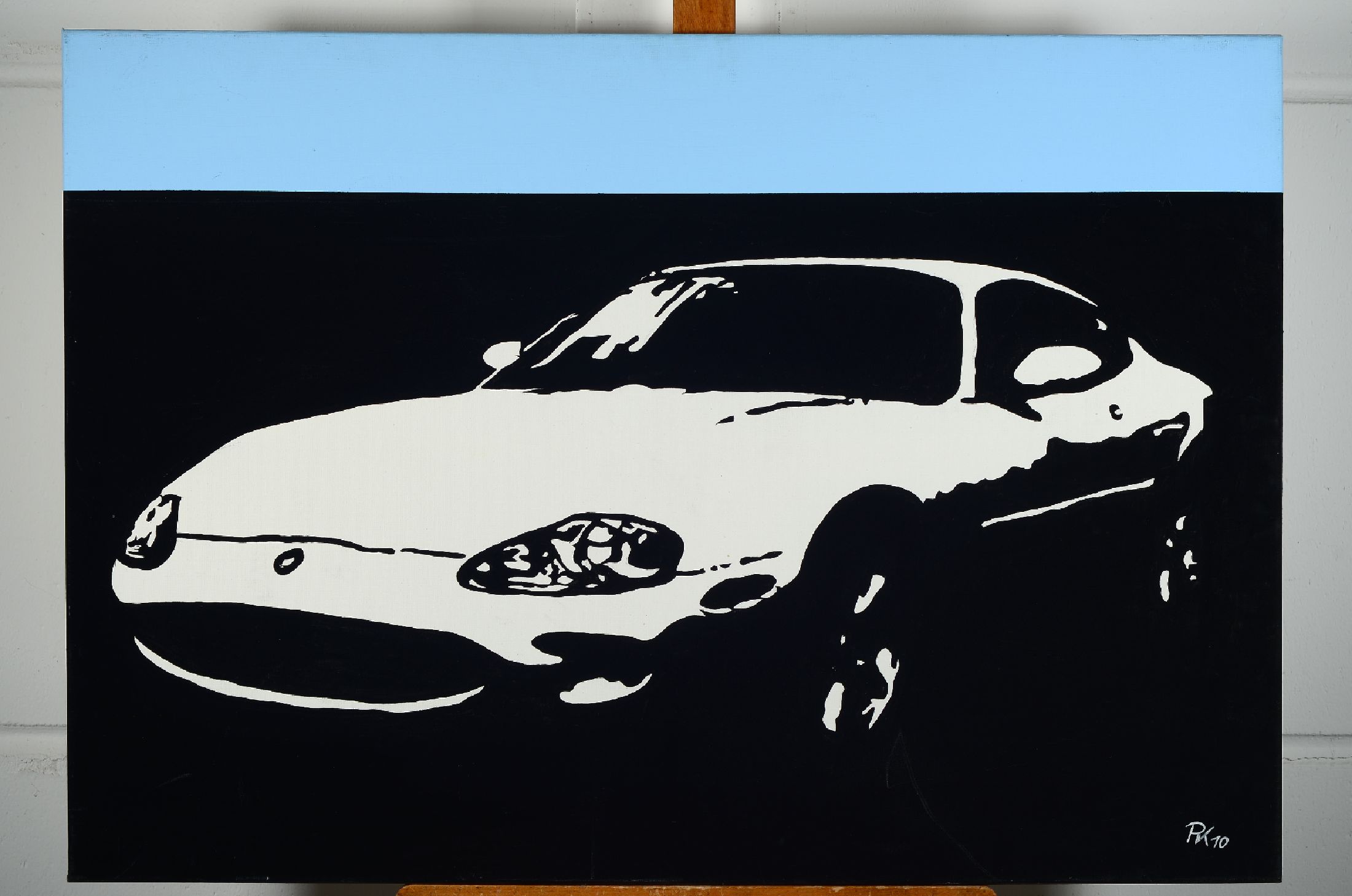 Pako, "XK 8", Öl/Lwd, rechts unten sign., dat., ca. 70x102 cm, l. Gebr.-Sp.