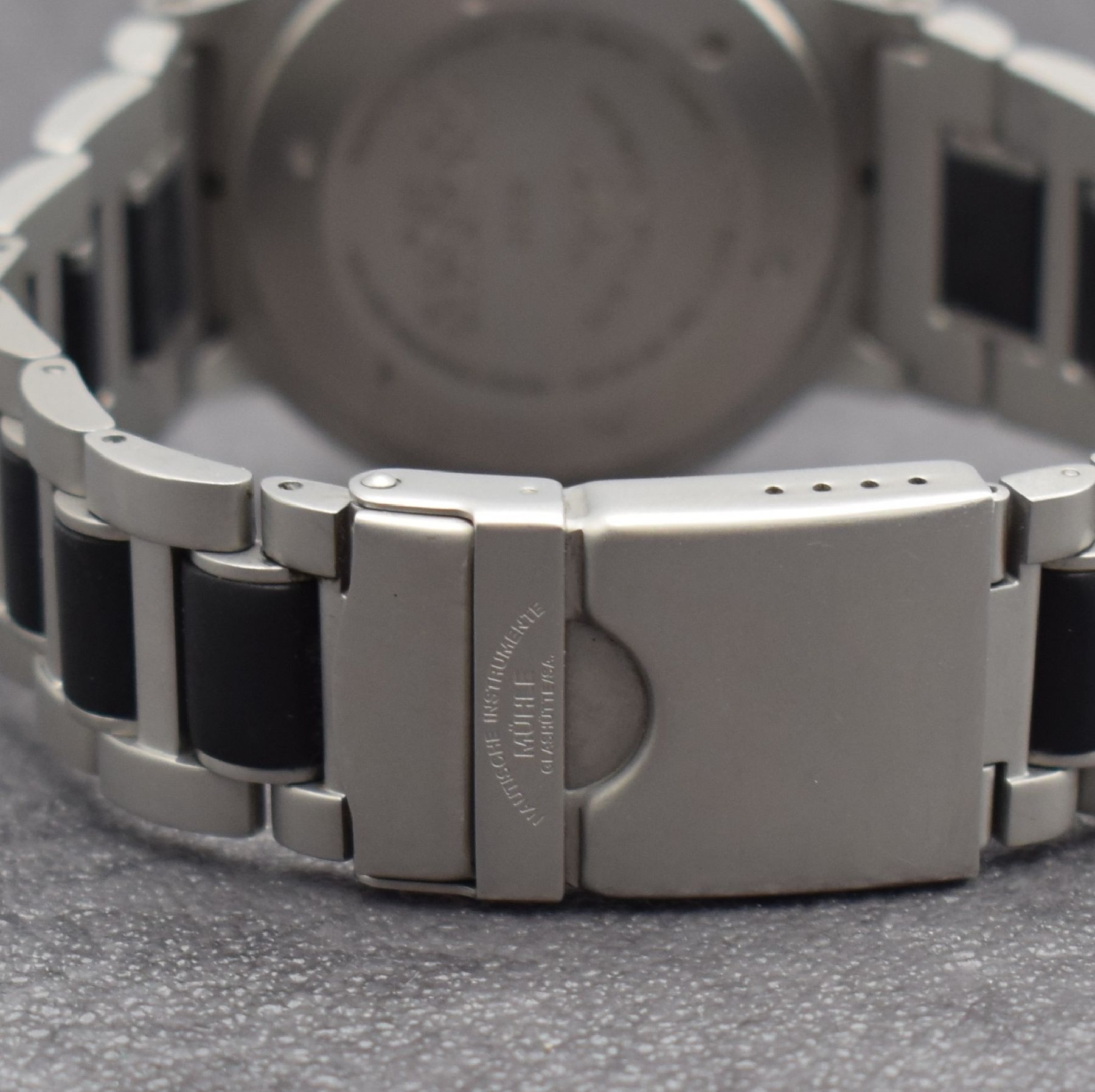 Detail d: MÜHLE GLASHÜTTE/SA. Nautische Instrumente Herrenarmbanduhr Modell S.A.R. Rescue-Timer Referenz M1-41-00, Automatik, verschr. Edelstahlgeh. inkl. ...