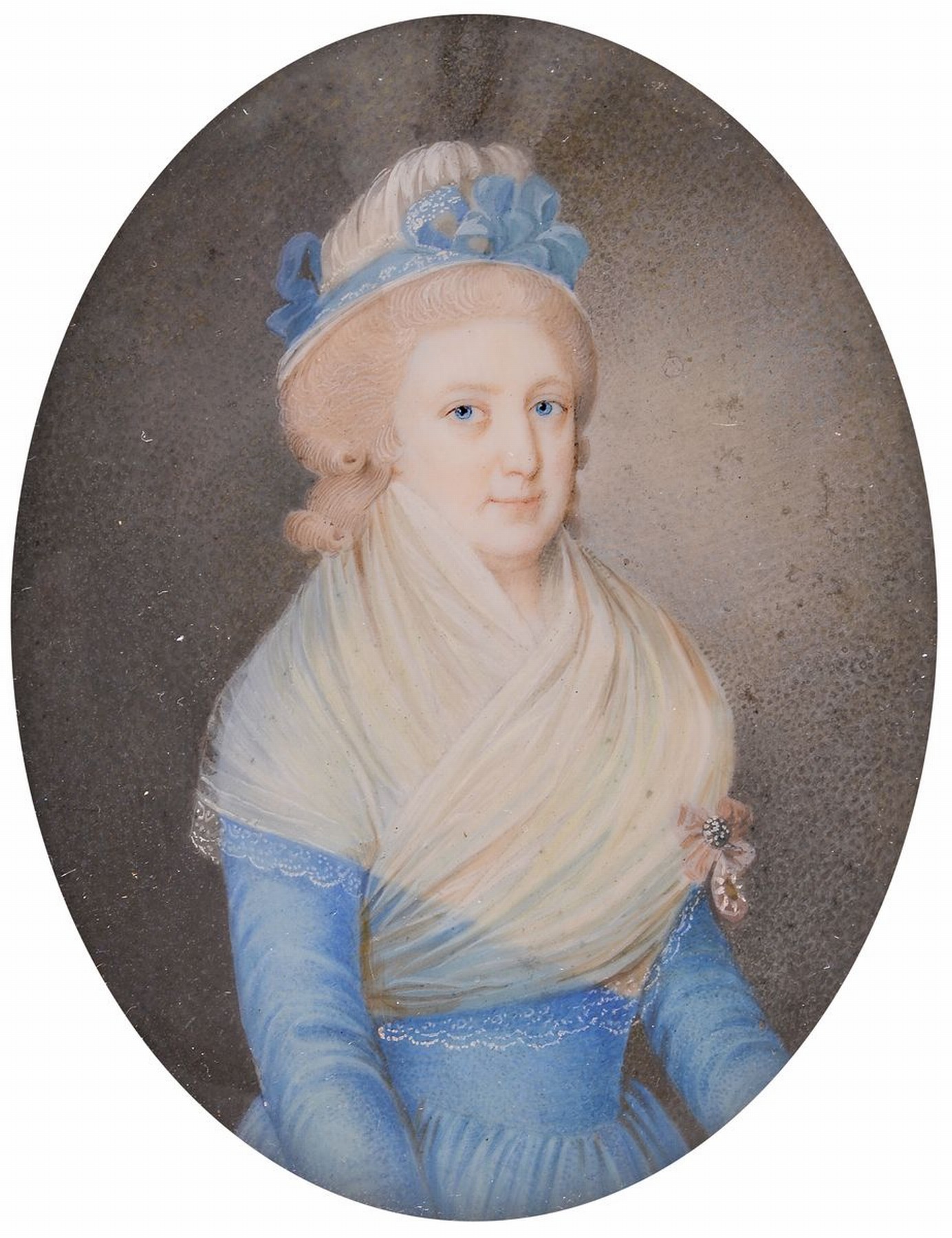 Miniaturmalerei, deutsch, um 1830/40, Damenporträt, Gouachemalerei auf Elfenbein, ca. 8.5x6.5 cm, unter Glas, Rahmen, kein Versand außerhalb der EU