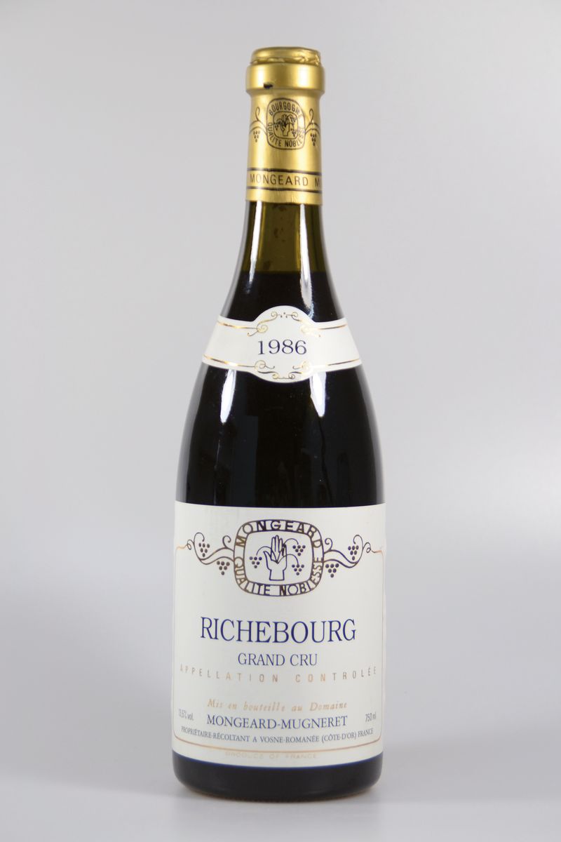 Detail c: 1 Flasche 1986 Richebourg, Grand Cru, Domaine Mongeard-Mugneret, Vosne-Romanée, Cote d'or, ca. 750ml, top shoulder
