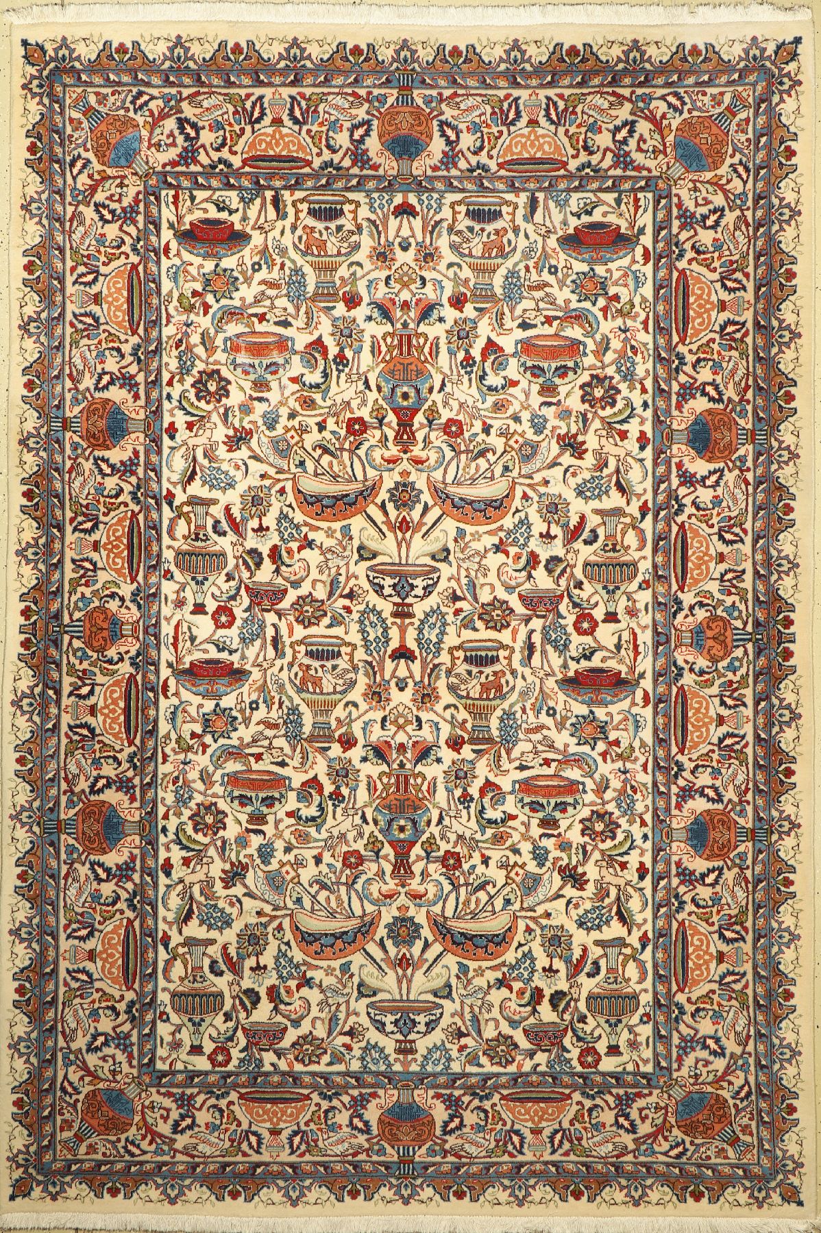 Kaschmar alt, Persien, ca. 50 Jahre, Wolle auf Baumwolle, ca. 295 x 200 cm, guter Zustand