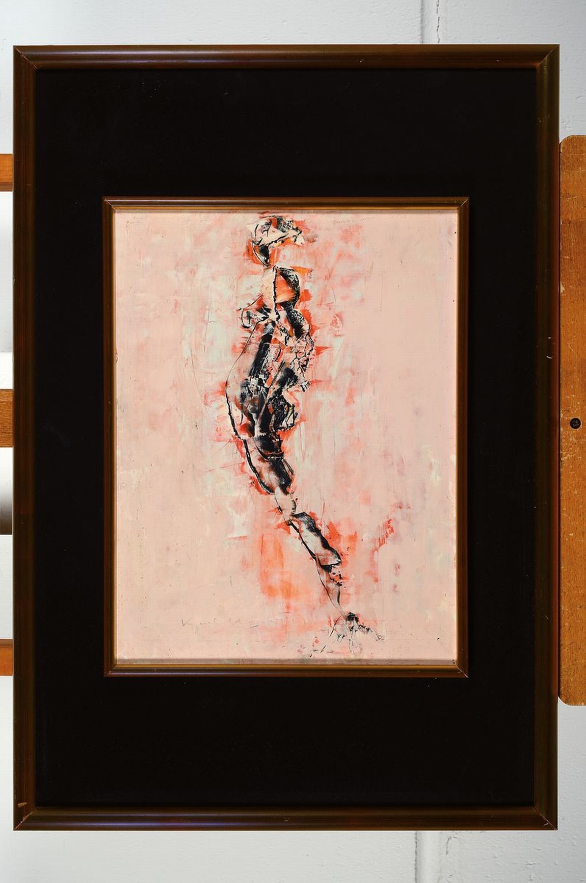 Detail k: Karl Steiner, österreichischer Künstler des 20 .Jh., Acryl/Platte, abstrahierte weibliche Figur, im weitesten Verständnis als Anlehnung an den ...