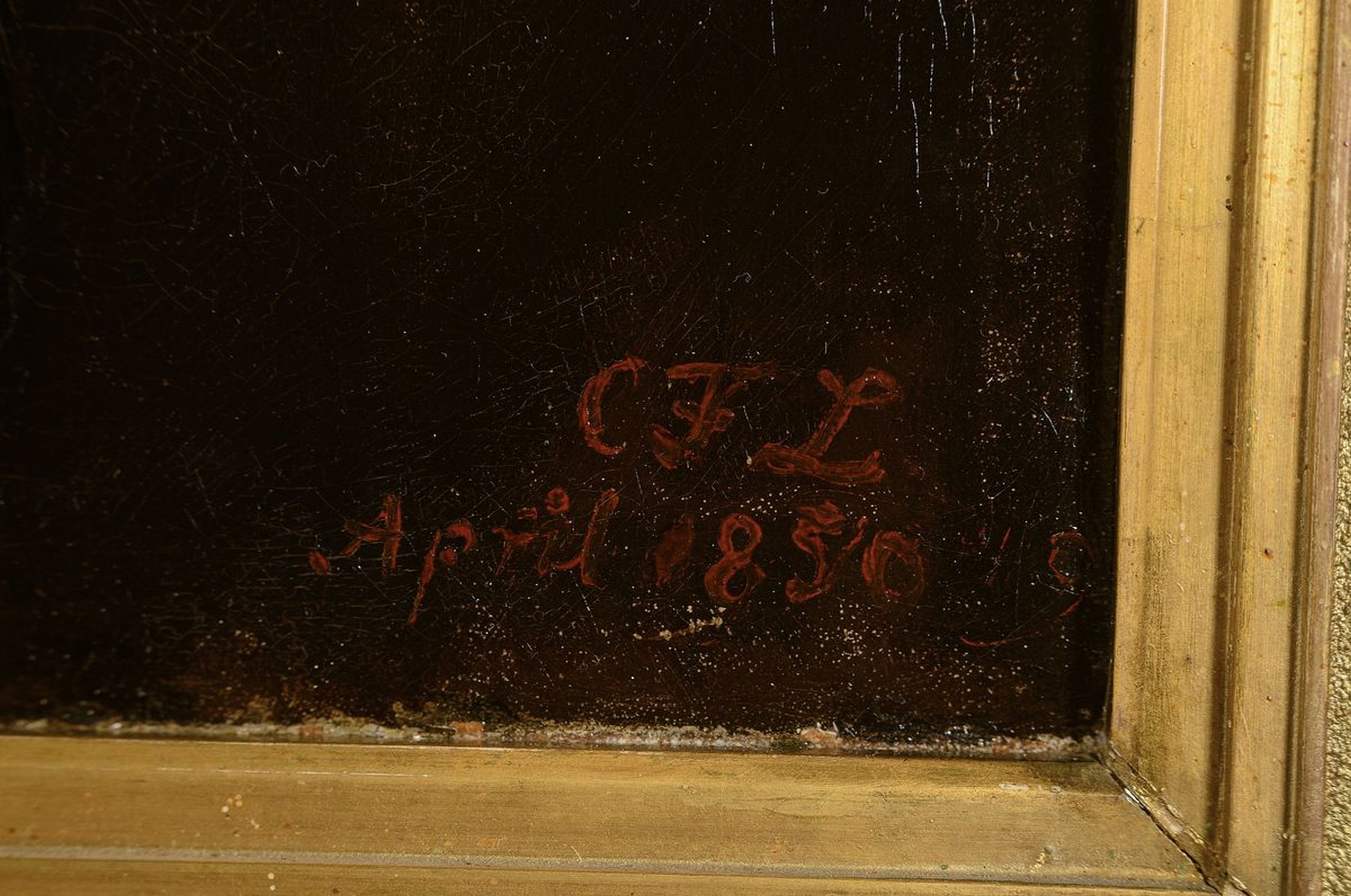 Detail a: Carl Friedrich Lessing, 1808 Breslau - 1880 Karlsruhe, Porträt eines jungen Mannes, feine lasierende Malerei, hervorragende Darst.des Inkarnates, ...