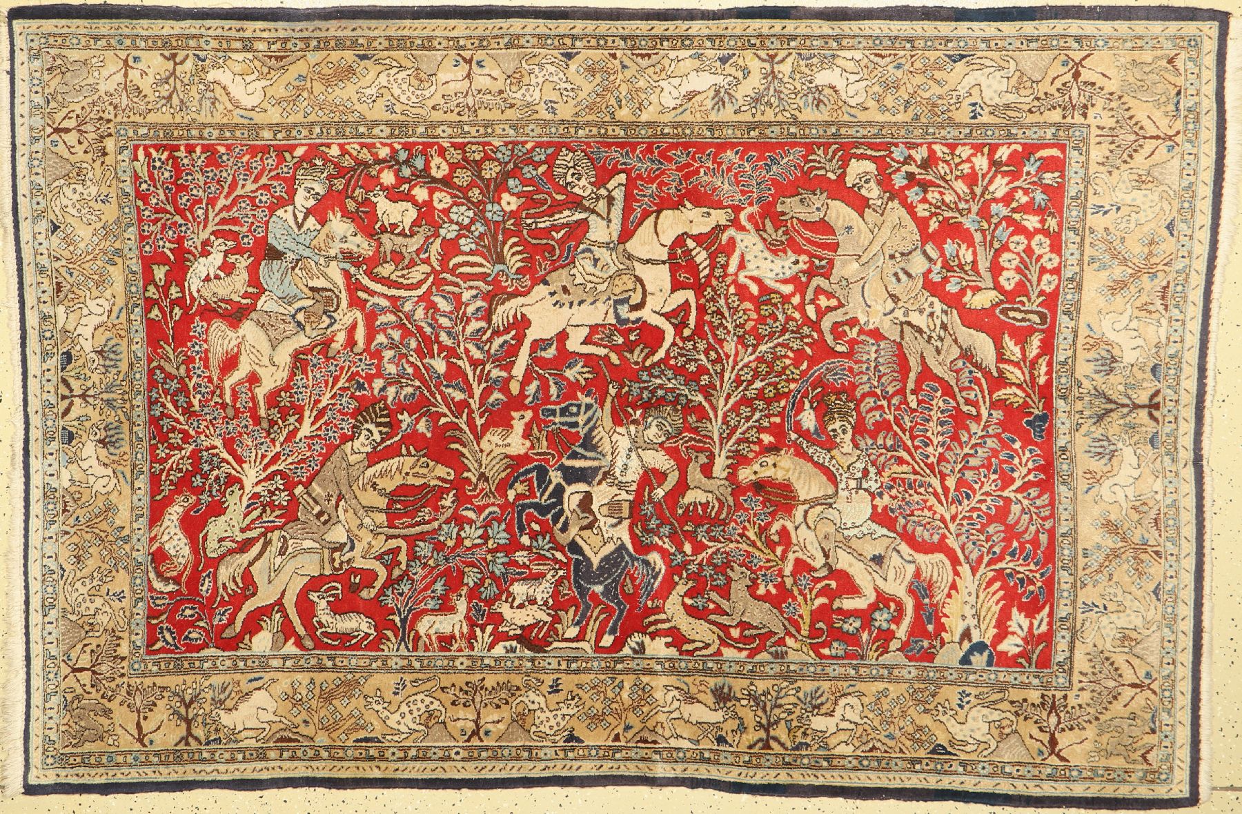 Ghom alt, Persien, ca. 60 Jahre, Wolle mit Seide, ca. 202 x 137 cm, EHZ: 3
