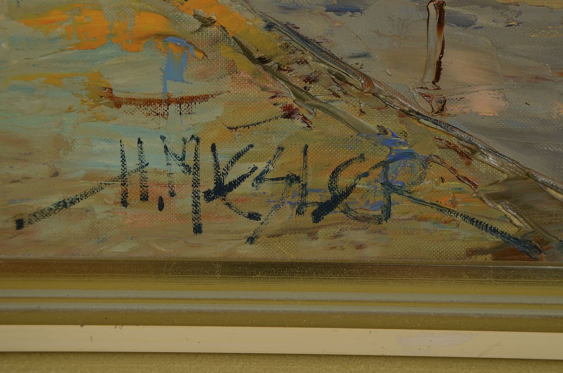 Detail a: Horst Miesler, geb. 1934 Breslau, Studium bei Prof. Willy Schulz in Görlitz, unternahm Studienreisen nach Italien, Spanien und Frankreich, im ...