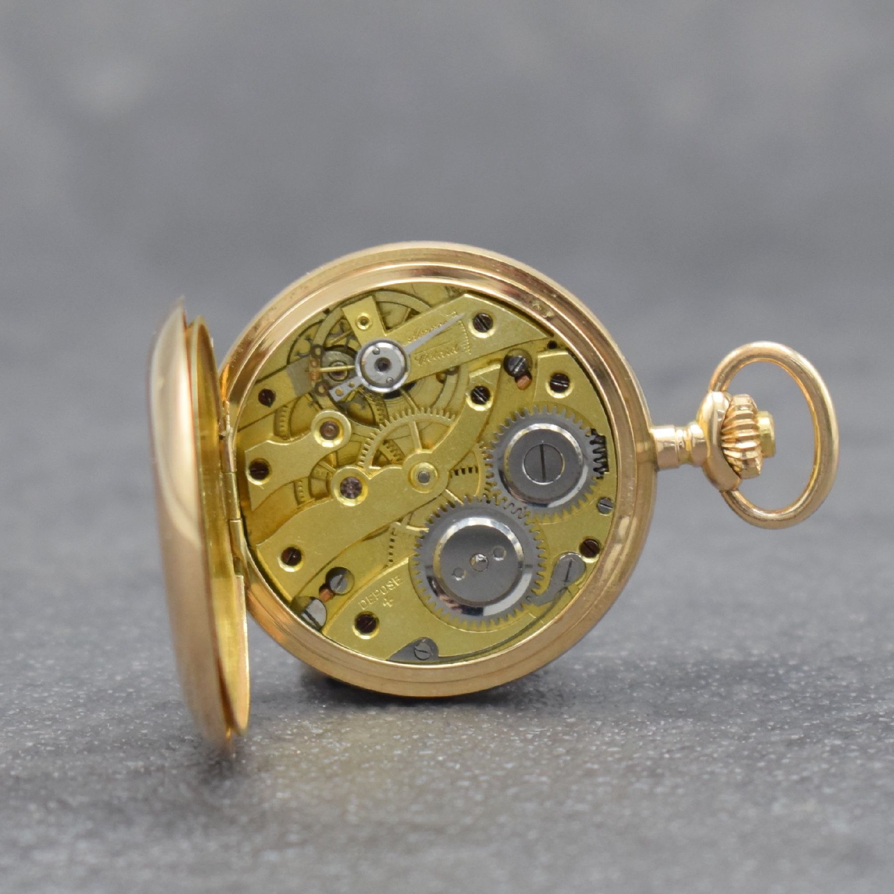 Detail m: 2 Taschenuhren: 1.) Damensavonette in RG 585/000 & 2.) LONGINES Taschenuhr in Silber, Schweiz um 1900, 1.) 2-Deckel Goldgeh. dell., Emailzifferbl. m. ...