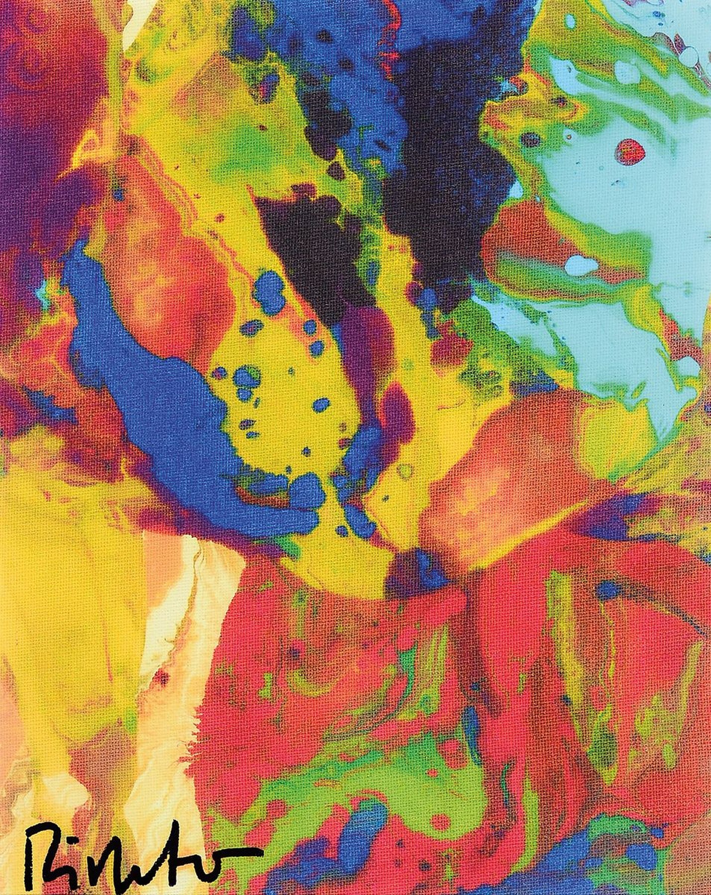 Gerhard Richter, geb. 1932, Giclee-Druck, handsigniert links unten, ca. 25x20cm, PP, u.Gl., R. ca. 42x32cm