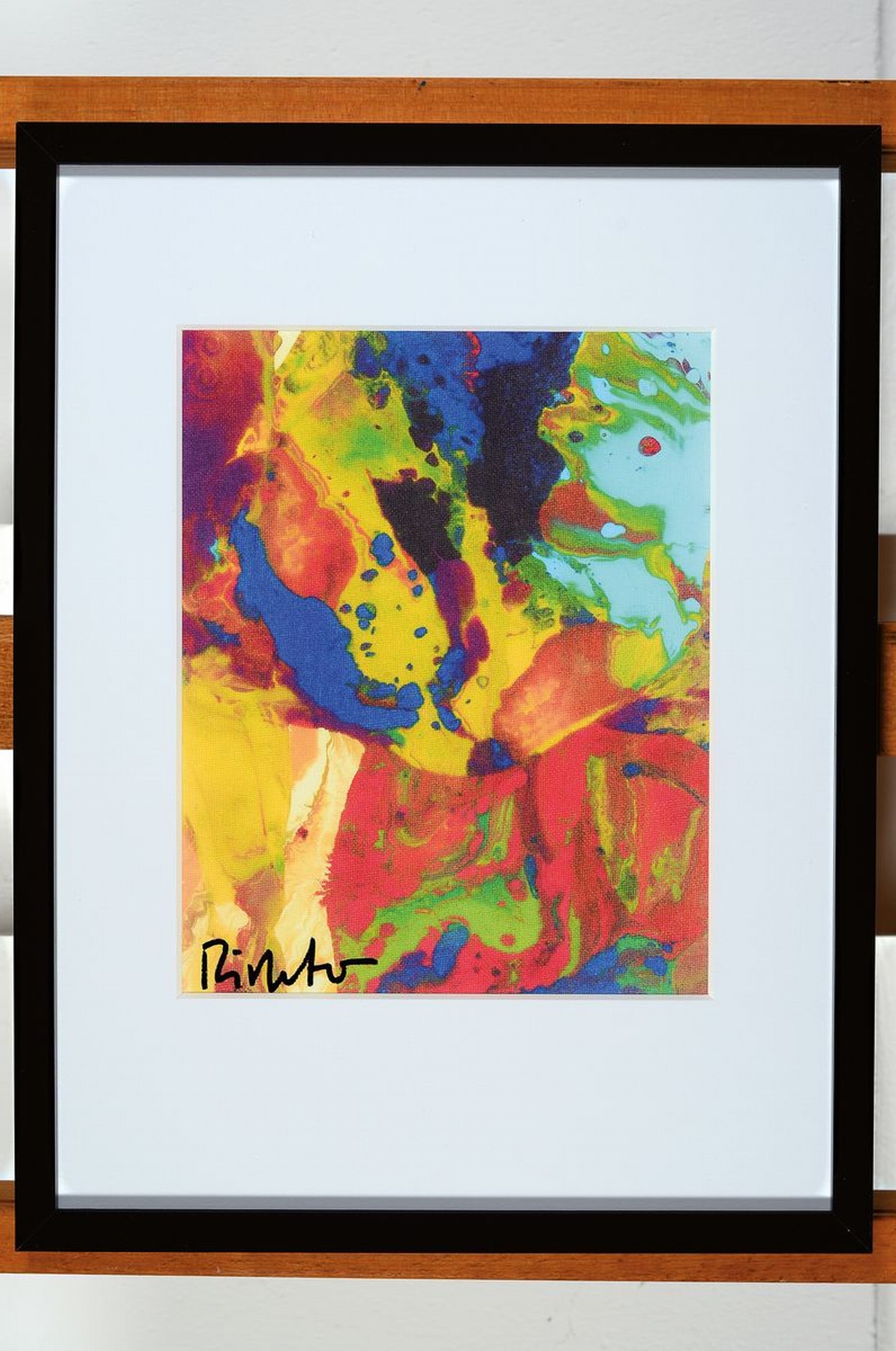 Detail k: Gerhard Richter, geb. 1932, Giclee-Druck, handsigniert links unten, ca. 25x20cm, PP, u.Gl., R. ca. 42x32cm