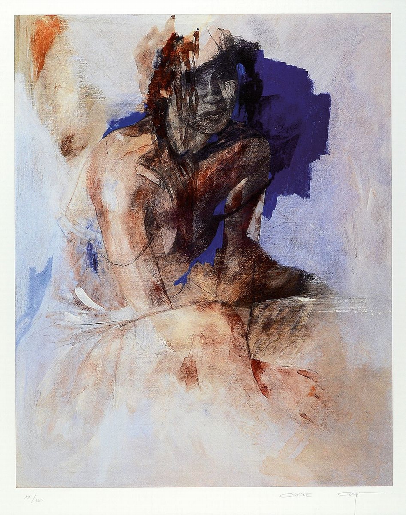 Christine Comyn, geb. 1957, 2 Farblithos handsigniert und num. 17/100 bzw. 20/100, je ca. 56x44cm, PP, u.Gl., ähnlich gerahmt ca. 99x84cm
