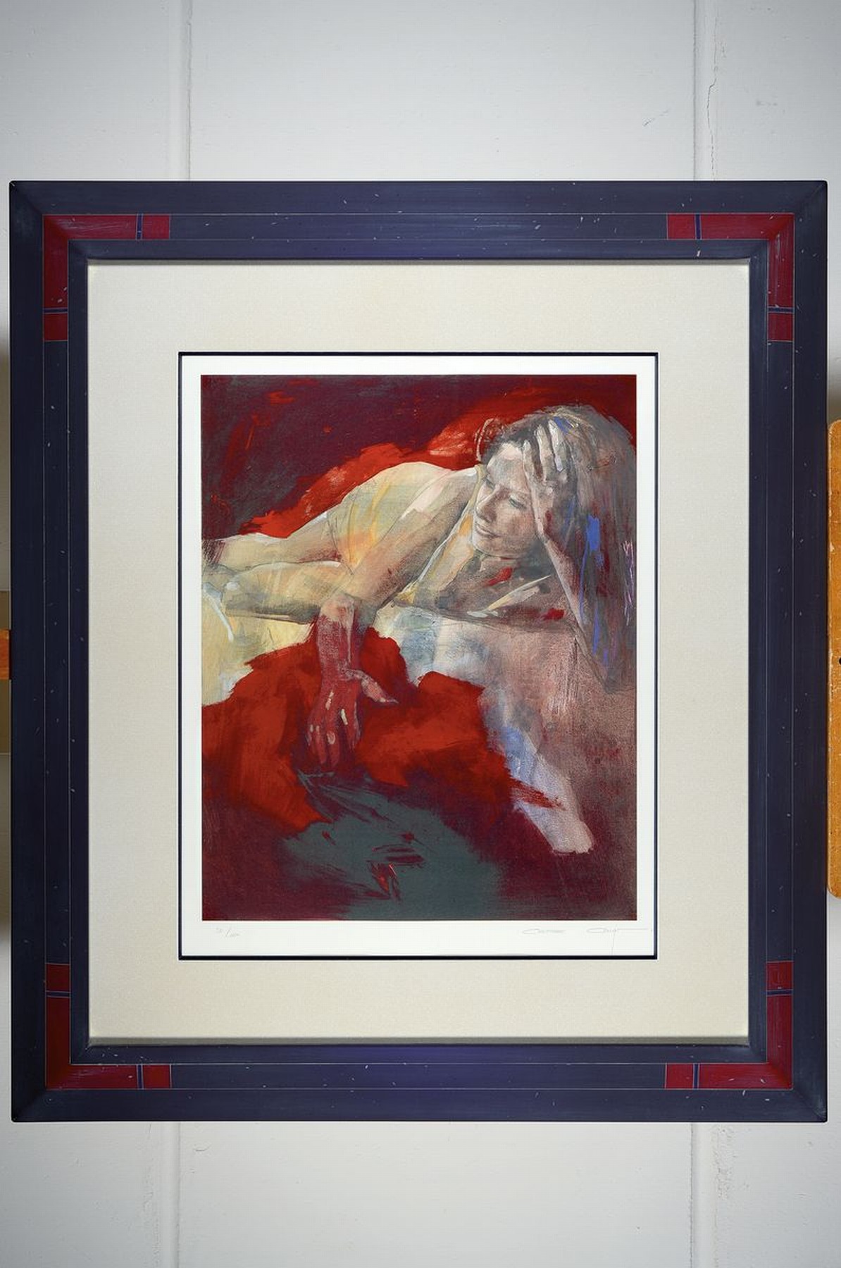 Detail l: Christine Comyn, geb. 1957, 2 Farblithos handsigniert und num. 17/100 bzw. 20/100, je ca. 56x44cm, PP, u.Gl., ähnlich gerahmt ca. 99x84cm