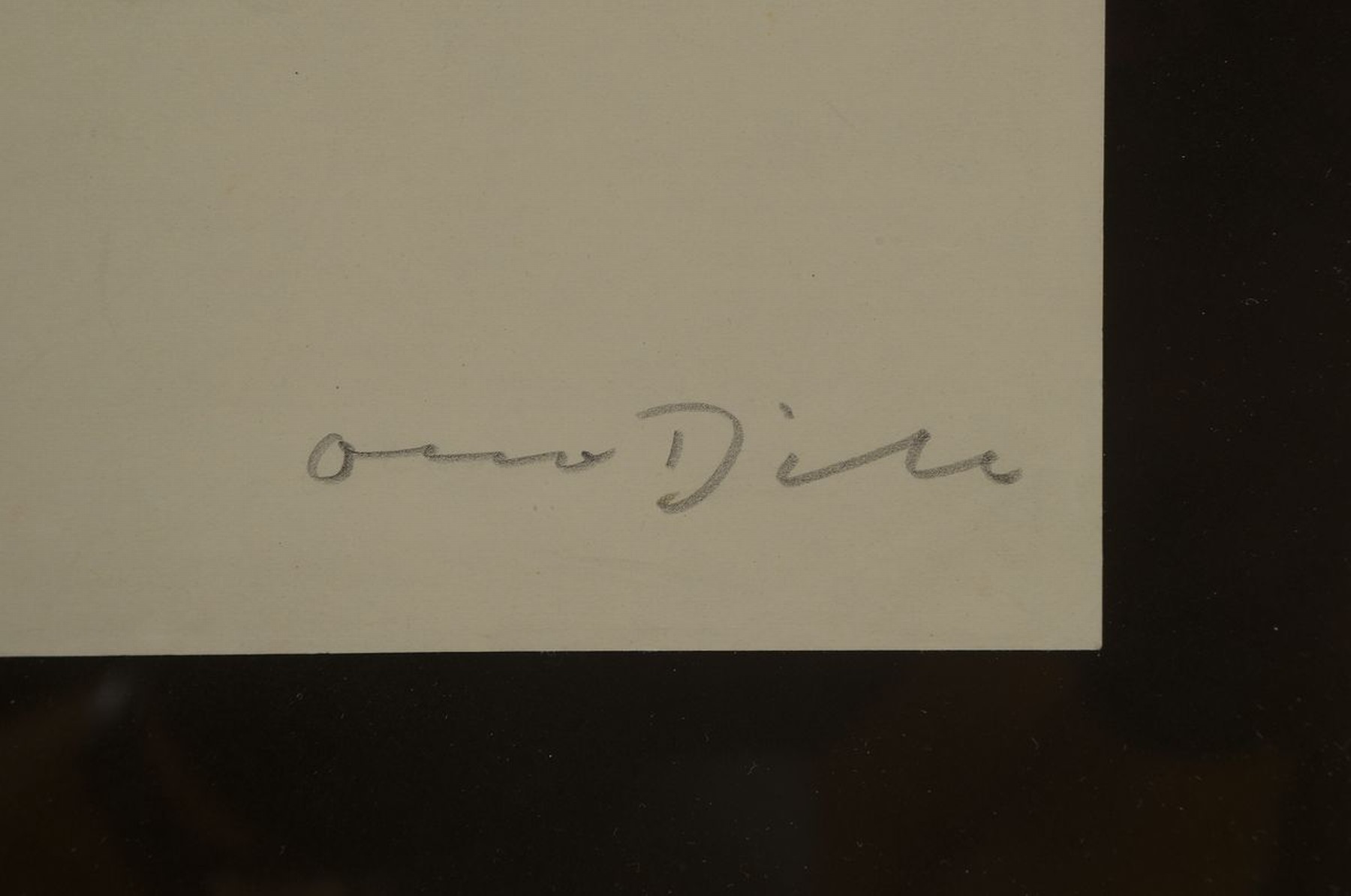 Detail c: Otto Dill, 1884 Neustadt- 1957 Bad Dürkheim, Bleistiftzeichnung, zwei schreitende Tiger, forcierter Blickkontakt mit dem Betrachter, unter Glas ...