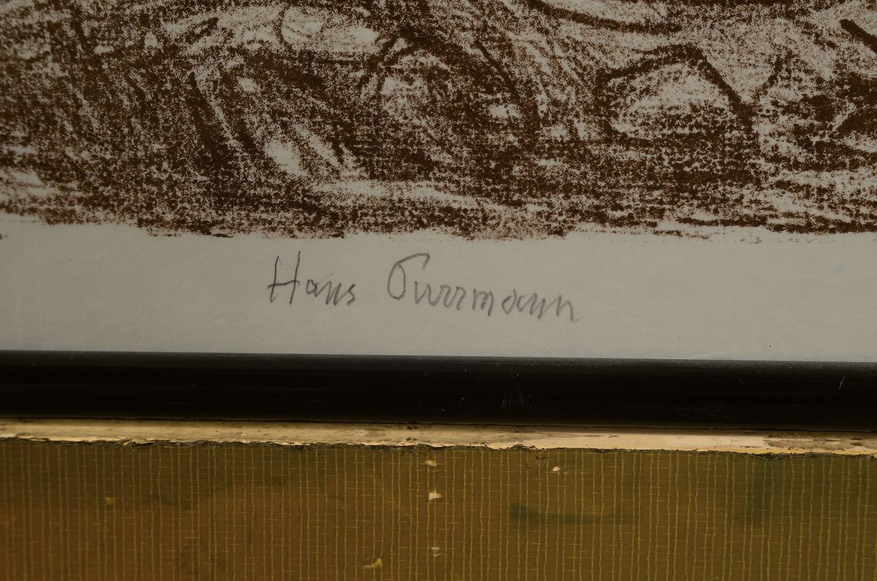 Detail a: Hans Purrmann, 1880 Speyer-1966 Basel, Lithographie, "Garten in Levanto" März 1964, rechts unten signiert, links unten bez. HC (Hors de ...