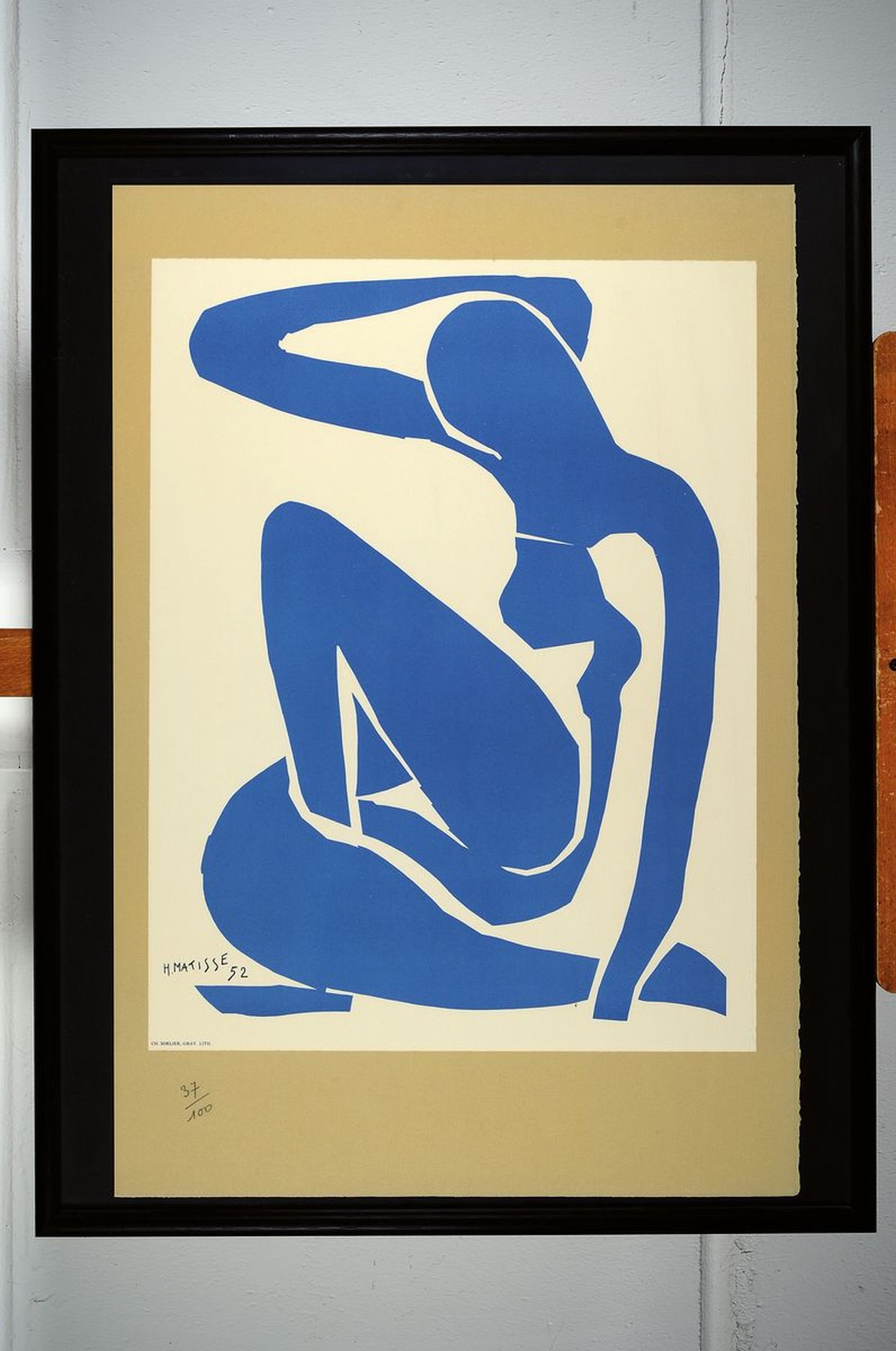 Detail k: Henri Matisse, 1869-1954, Lithographie nach dem Linolschnitt aus der Folge Pasiphae: Chants de Minos, Linolschnitt initialen und dat. (19)38, ca. ...