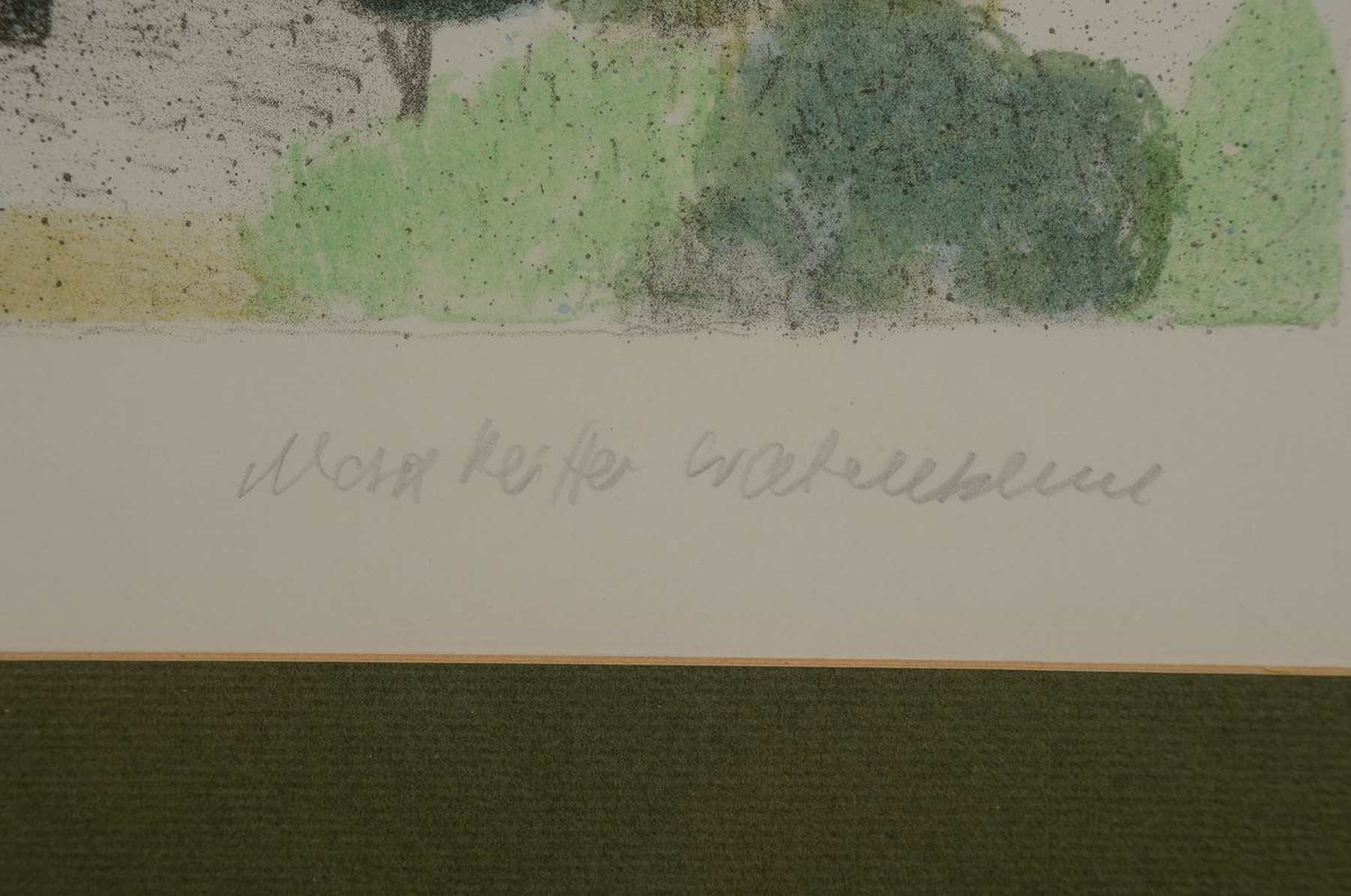 Detail c: Max Pfeiffer-Watenphul, 1896 Weferlingen-1976 Rom, Farblithographie, mediterrane Stadtlandschaft (Italien), Ed. 37/100, rechts unten signiert, unter ...