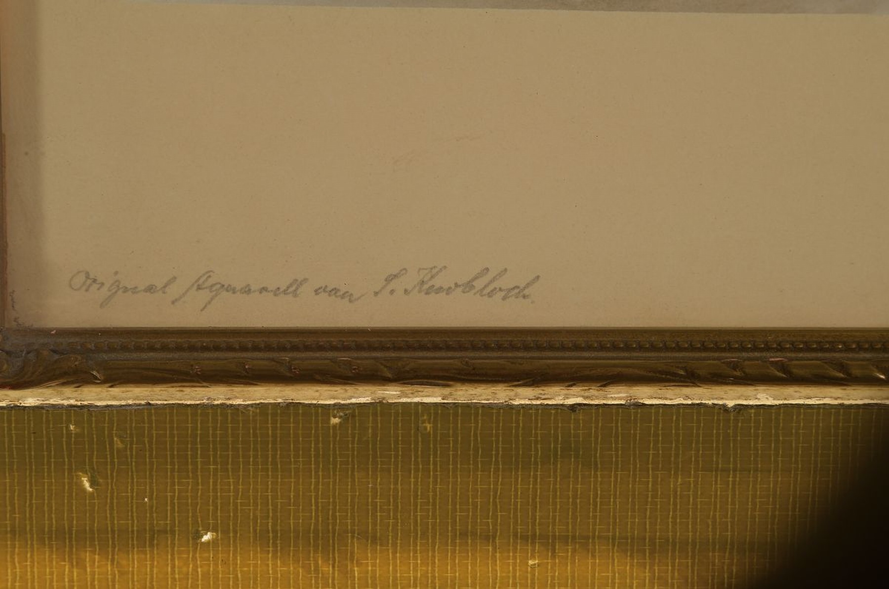 Detail a: Gertrude Frommhold, 1879 - 1955, drei Küken am Milchtöpfchen, Aquarell/Papier, re. unten signiert, ca. 17 x 13.5 cm, unter Glas, Rahmen ca. 24 x 17 ...