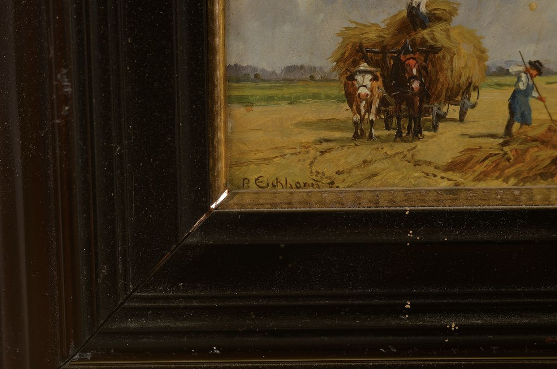 Detail a: Peter Eichhorn, 1877-1960, Münchner Landschafts- und Genremaler, überwiegend Ansichten der Umgebung Münchens, Murnauer Moos Lenggries u. Icking ...