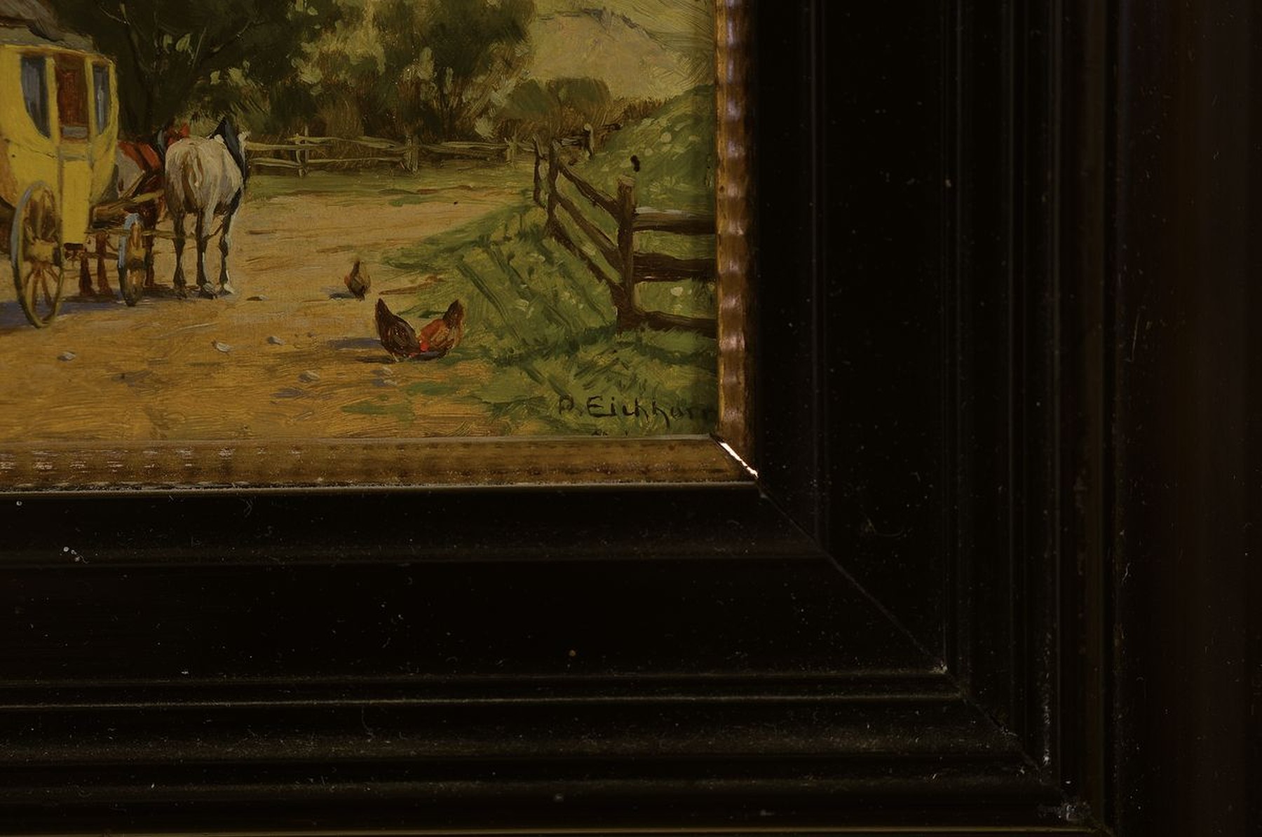Detail a: Peter Eichhorn, 1877-1960, Münchener Landschafts- und Genremaler, überwiegend Ansichten der Umgebung Münchens, Murnauer Moos, Lenggries u. Icking ...