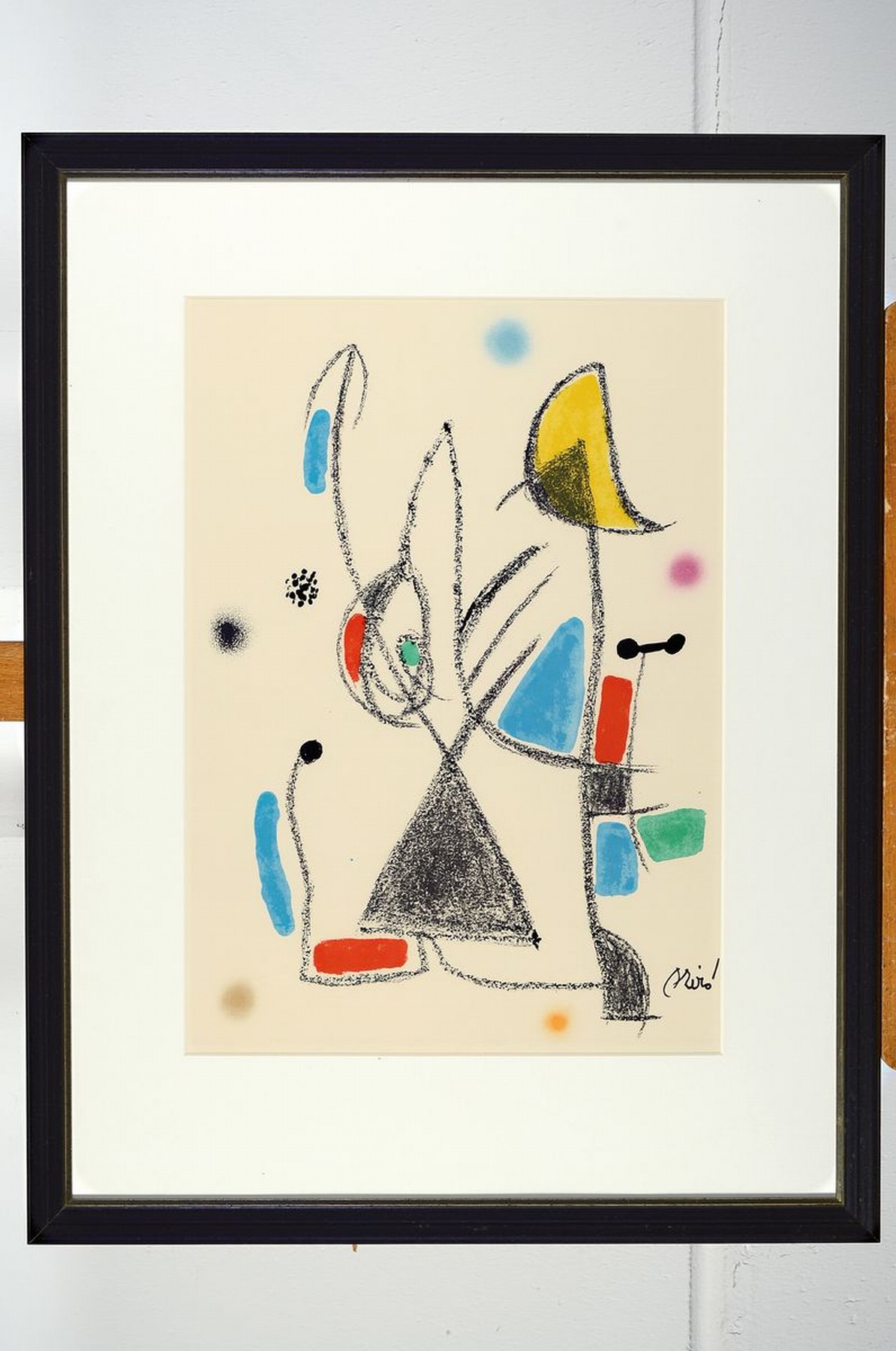 Detail k: Joan Miro,1893-1983, zwei orig. Lithografien auf Velin, a. Maravillas con variaciones 12, 1975, Wunder mit Variationen 12, in der Platte sign., ...