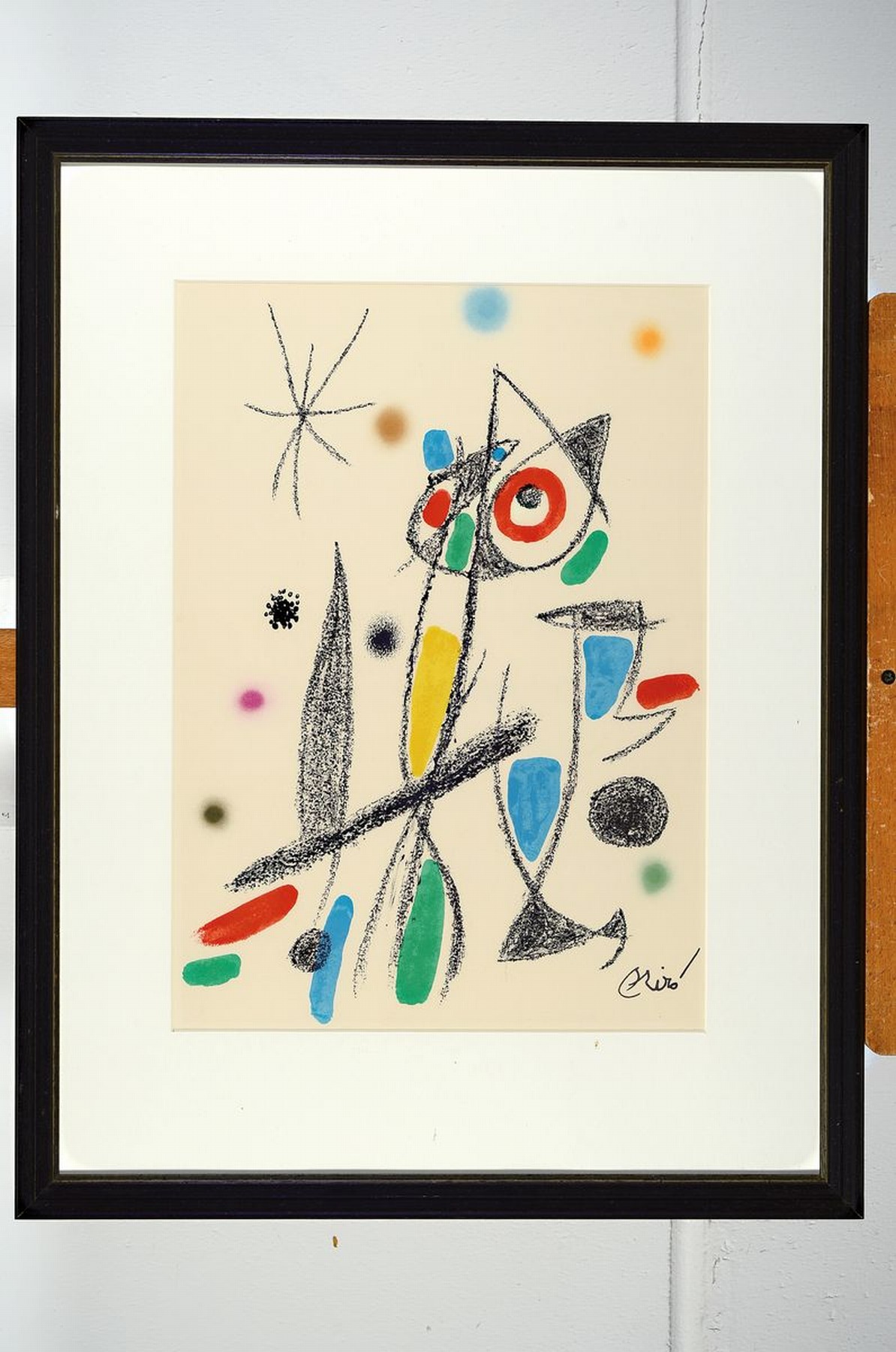 Detail l: Joan Miro,1893-1983, zwei orig. Lithografien auf Velin, a. Maravillas con variaciones 12, 1975, Wunder mit Variationen 12, in der Platte sign., ...