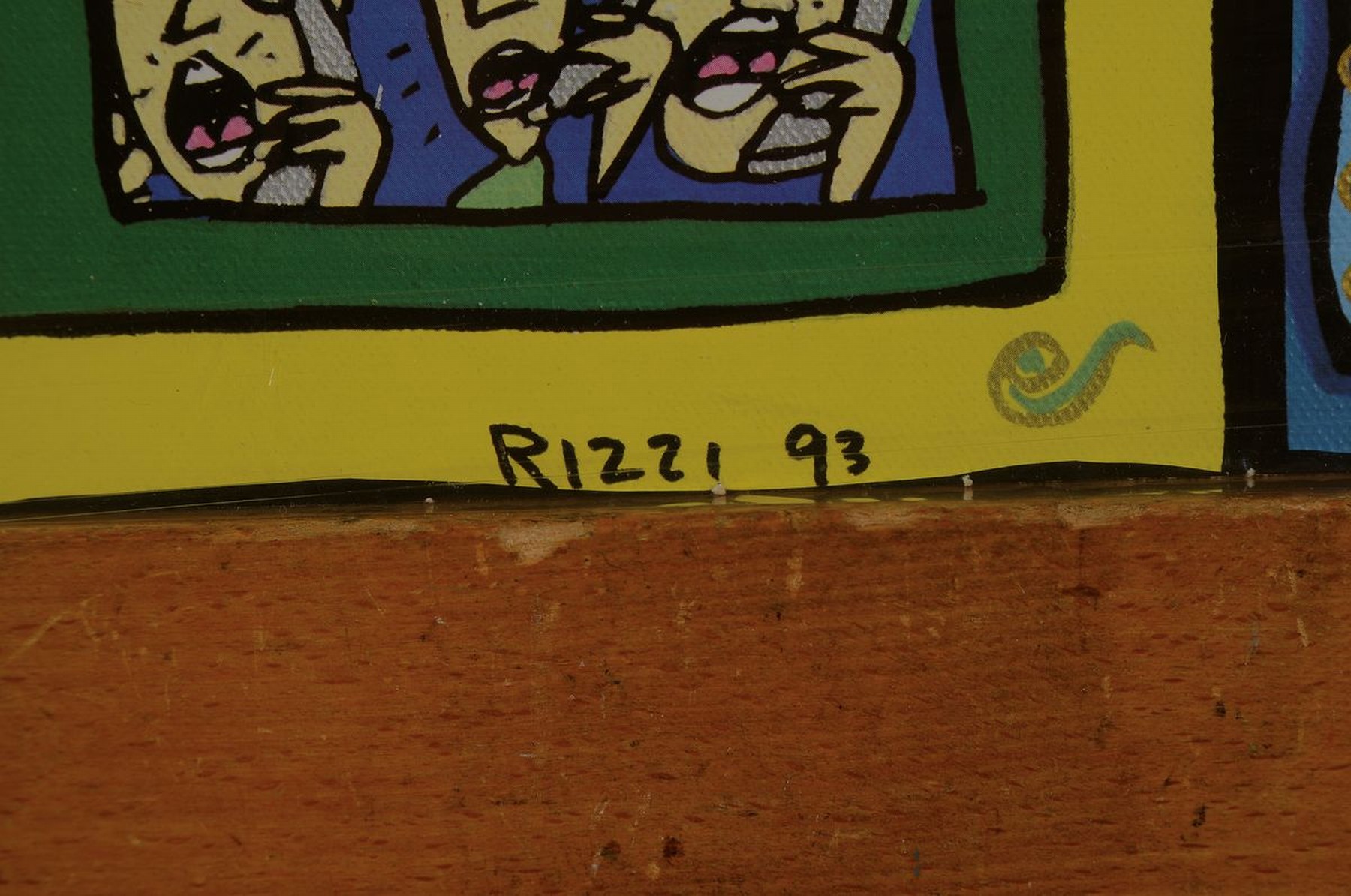 Detail a: James Rizzi, 1950 - 2011, "Tower", Kartonage bunt bedruckt, mit neun Telefonkarten, 1993, ca. 50 x 85 cm