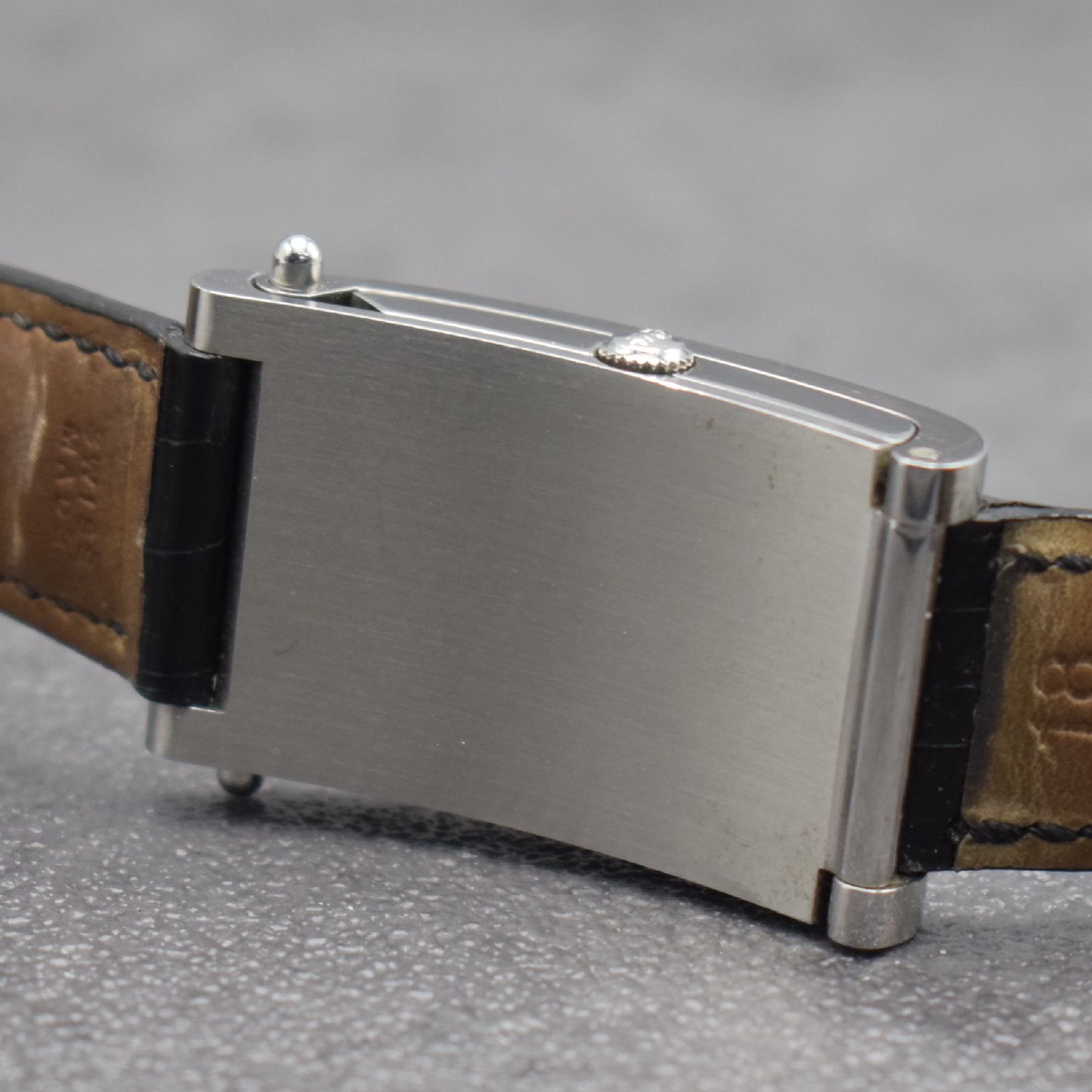 Detail f: CORUM Armbanduhr Serie Tabogan, Schweiz um 2000, Ref. 64.151.20, Edelstahlgeh. inkl. orig. Lederband m. orig. Dornschl., Oberteil zur Zeigerst. ...